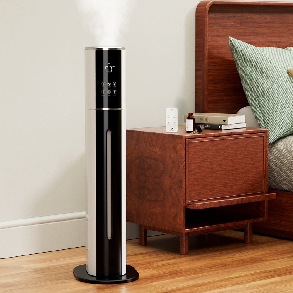 Topteng Large Room Humidifier, Smart Ultrasonic Cool Mist with Remote Control (White, 2.4 gal) w6pfe