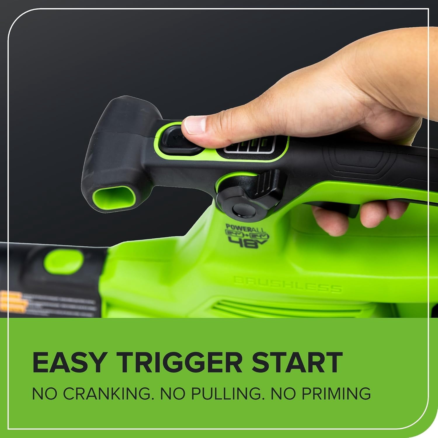 Greenworks 48V Brushless Leaf Blower and Vacuum Kit with (2) 4.0Ah Batteries and Dual Port Charger 8e49s