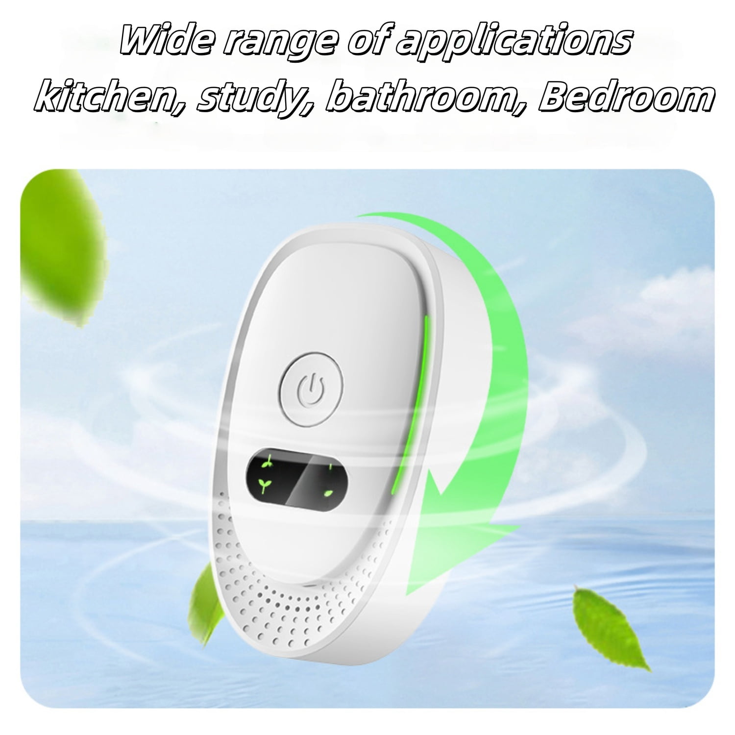 JahyShow Plug-in Air Ionizer Purifier for Home and Office (White, 2 Pack) 7tpgj