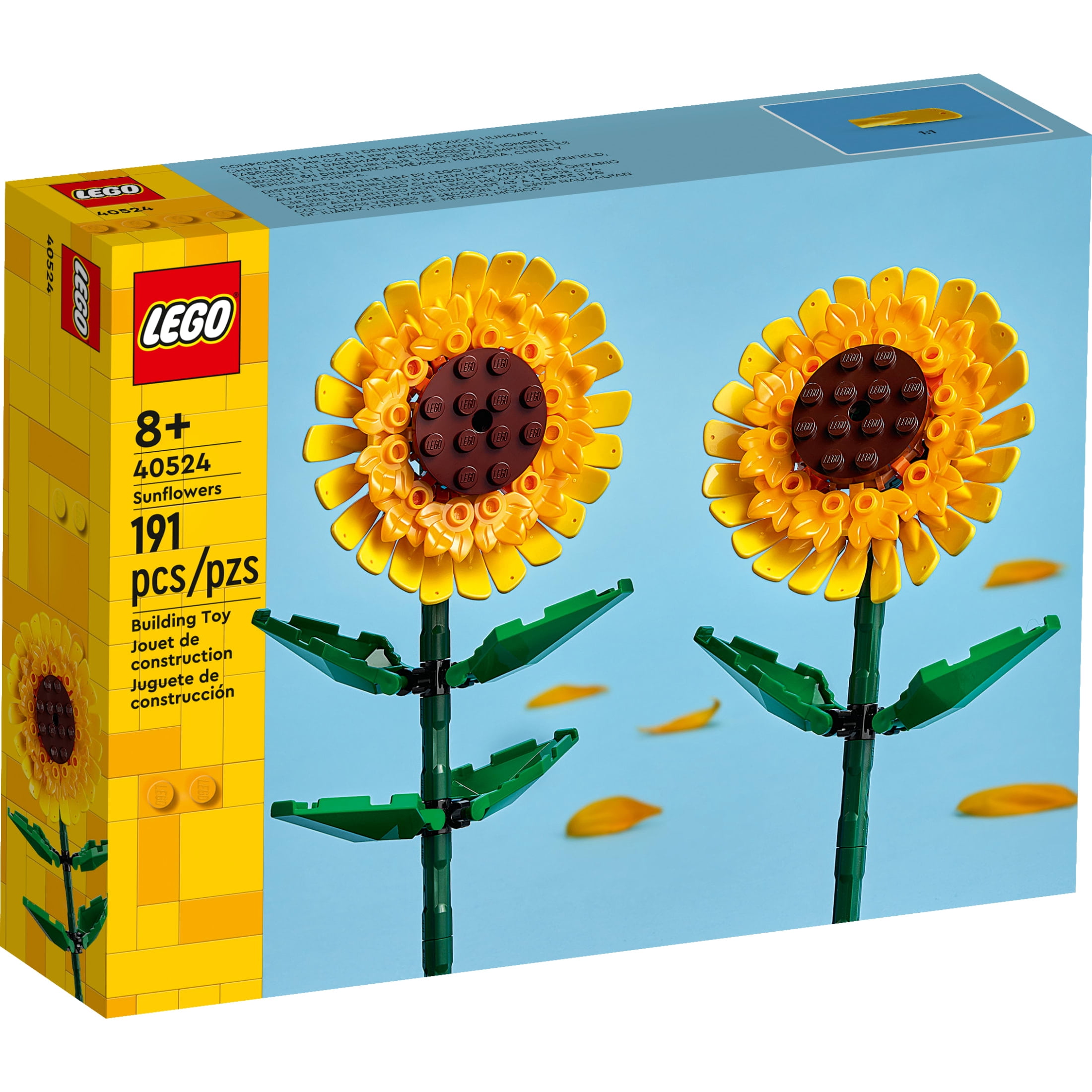 LEGO Sunflowers Building Kit, Artificial Flower Display Set for Home Decor (191 Pieces, 9.5 in. Tall) c2jbv