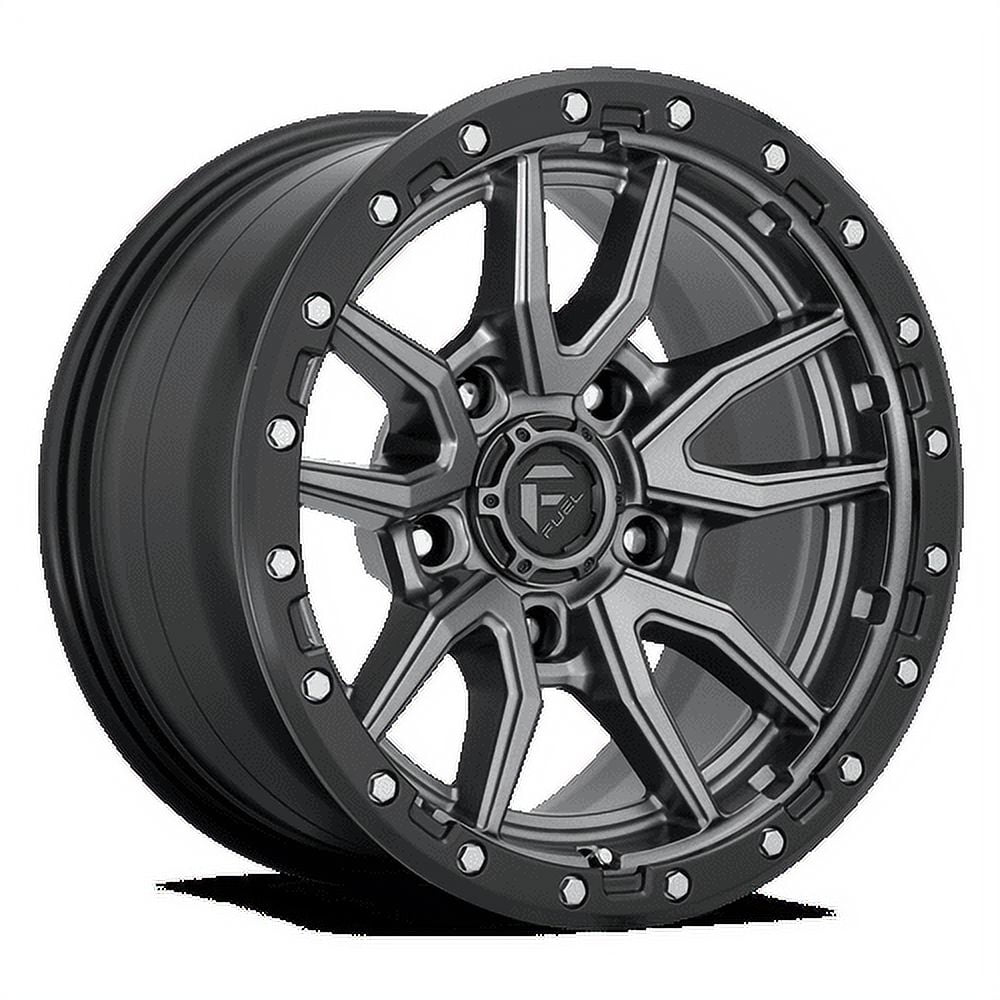 Fuel D680 Rebel Wheel (Matte Gun Metal Black, 16x8 in) b5ojv