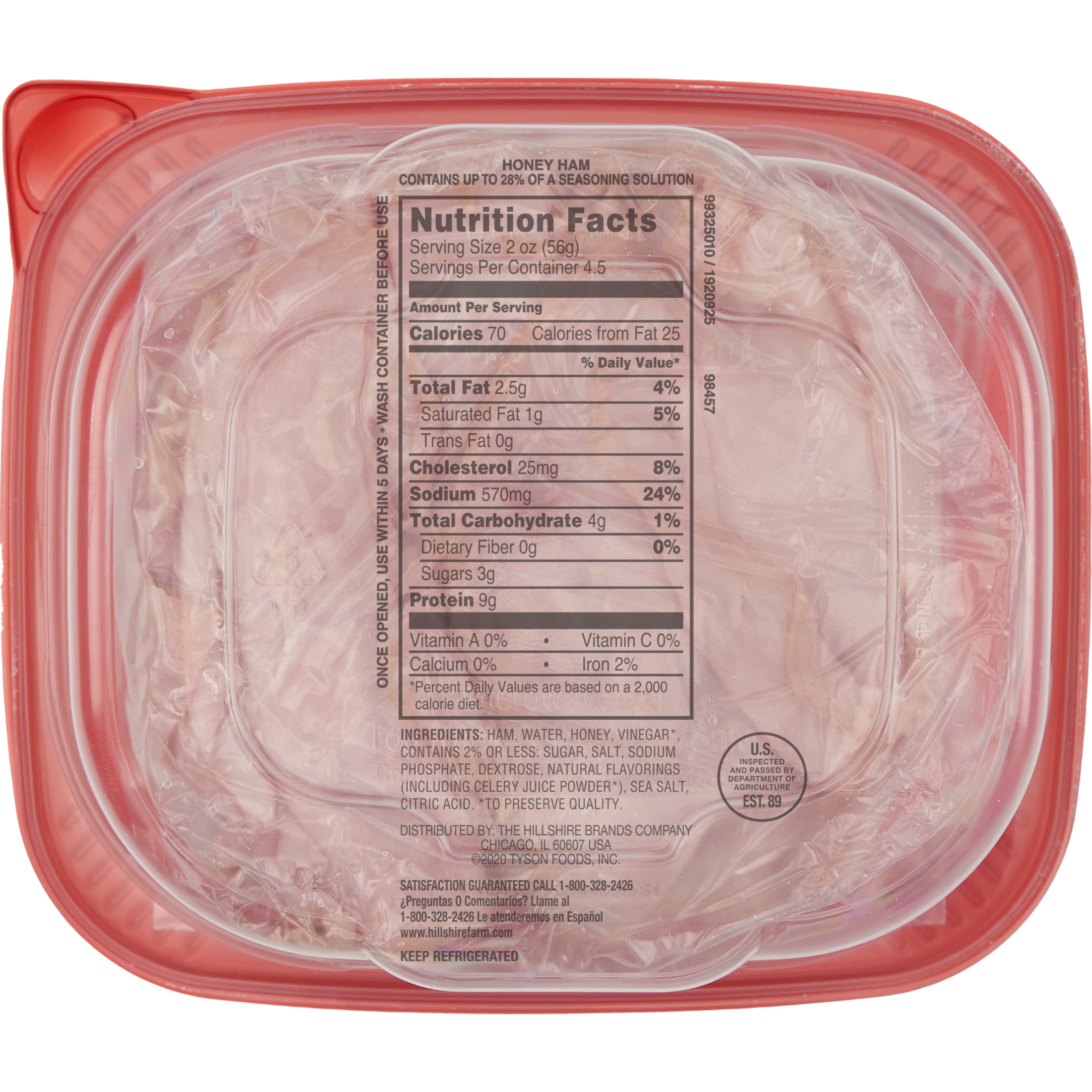 Hillshire Farm Ultra Thin Honey Ham Deli Meat (Honey, 9 oz) eldzc
