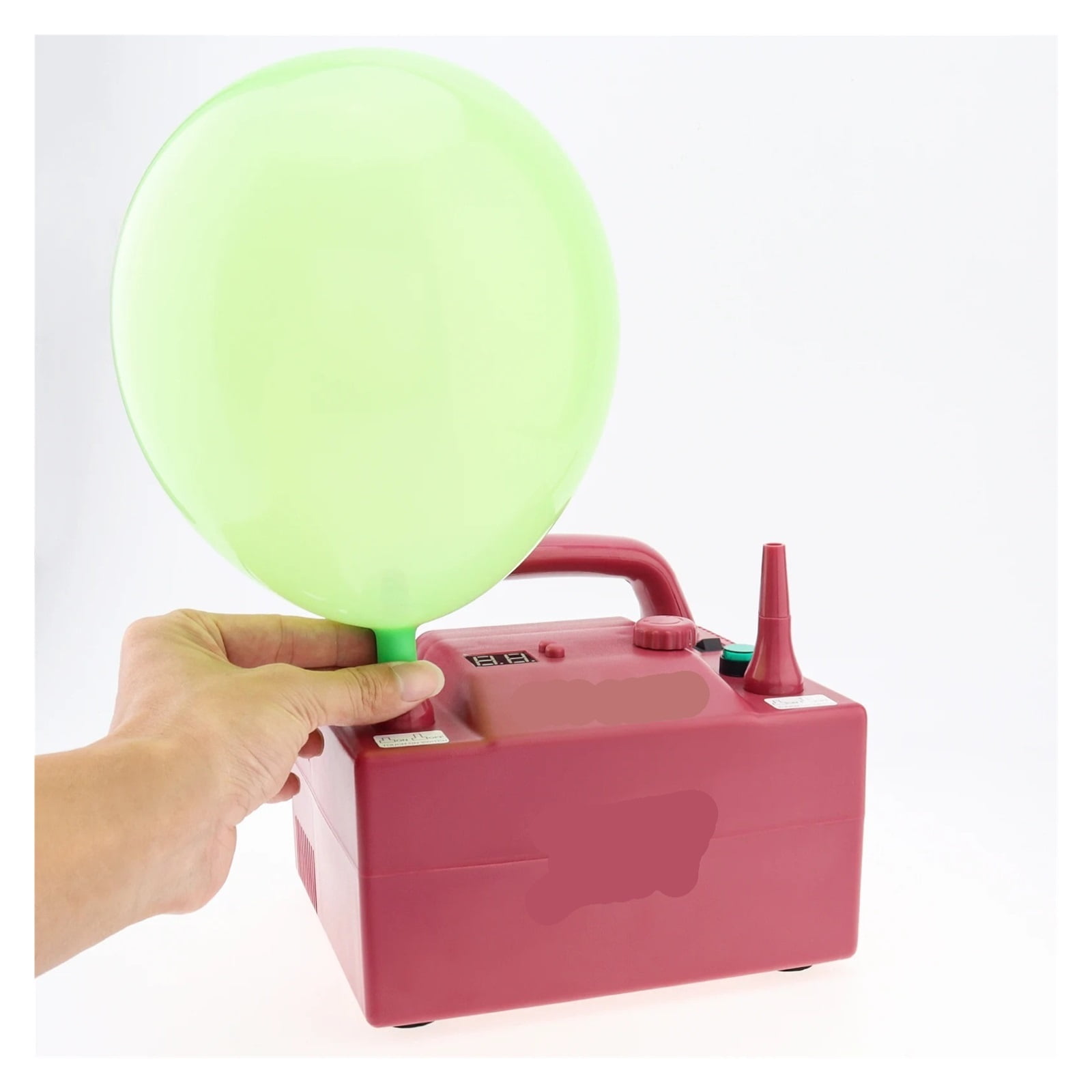 Momo Electric Balloon Pump with Dual Nozzles and Precision Timer (1 Unit) s3lbk