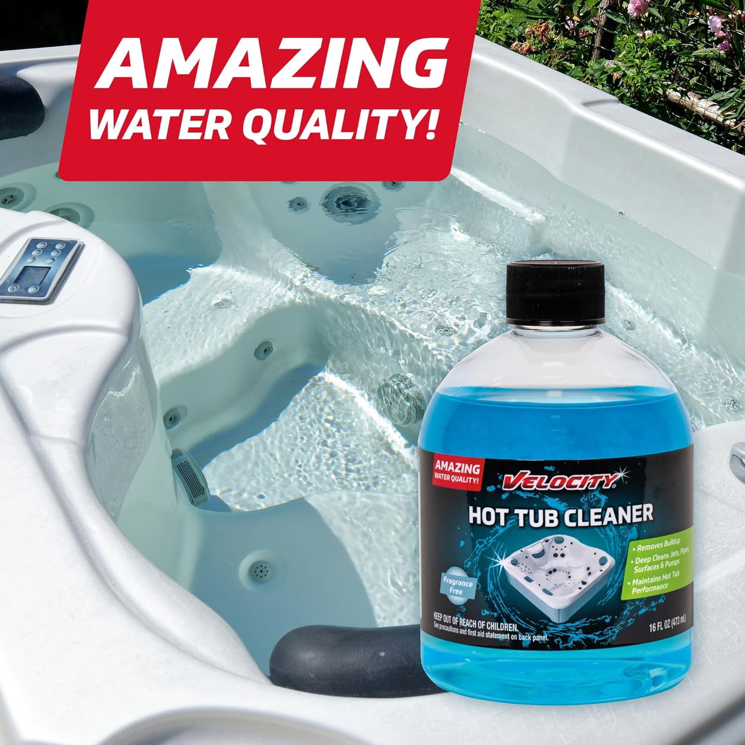 Velocity Hot Tub Spa Cleaner (Clear, 2 Pack) zhw96 - Image 4