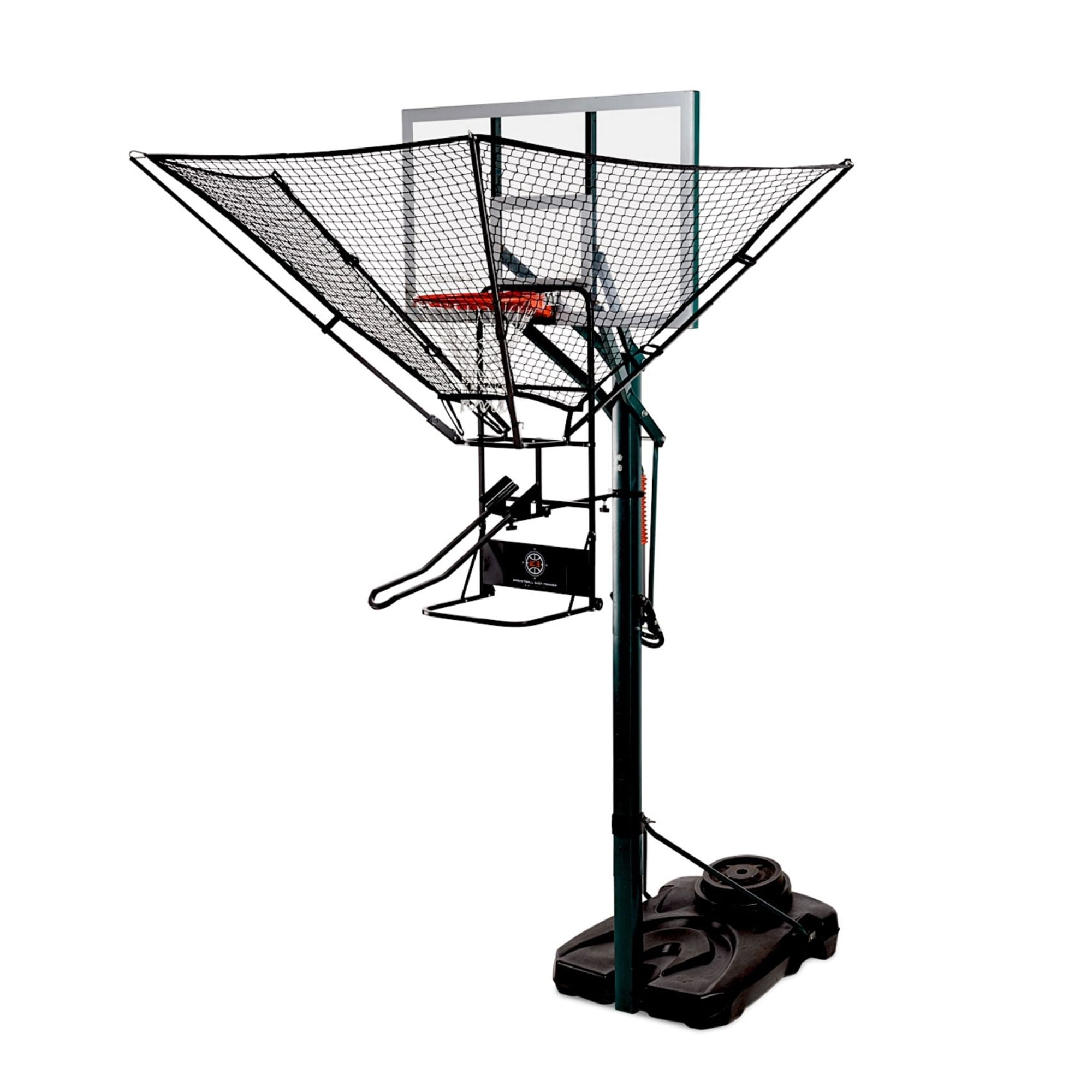 Dr. Dish iC3 Basketball Shot Trainer Rebounder System (Black, 35 lb) 2hye9