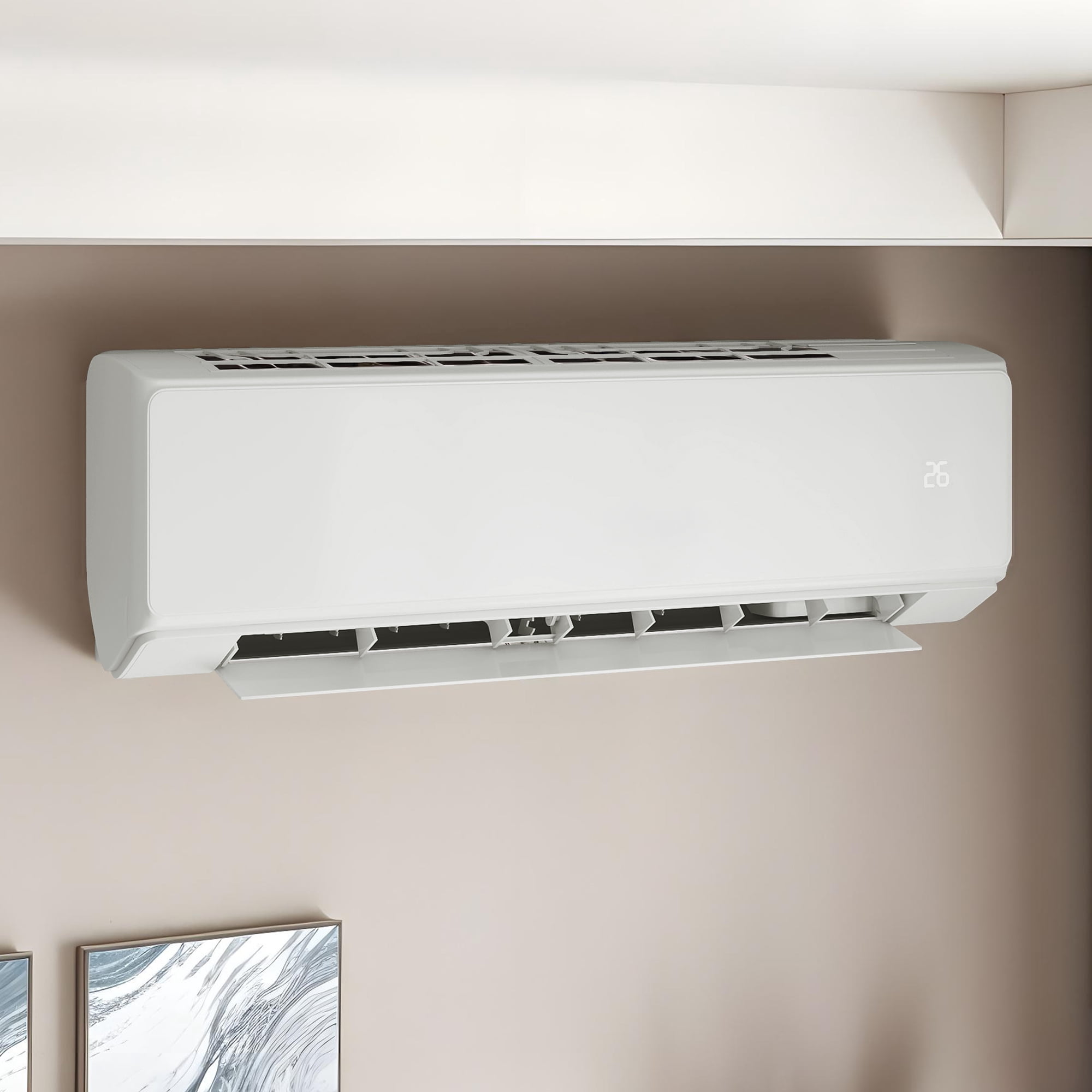 Dextrus 18000 BTU Mini Split Air Conditioner Heat Pump System, 21 SEER2 Ductless AC for 1250 Sq. Ft, WiFi Enabled with Alexa Compatibility (White) t77l1