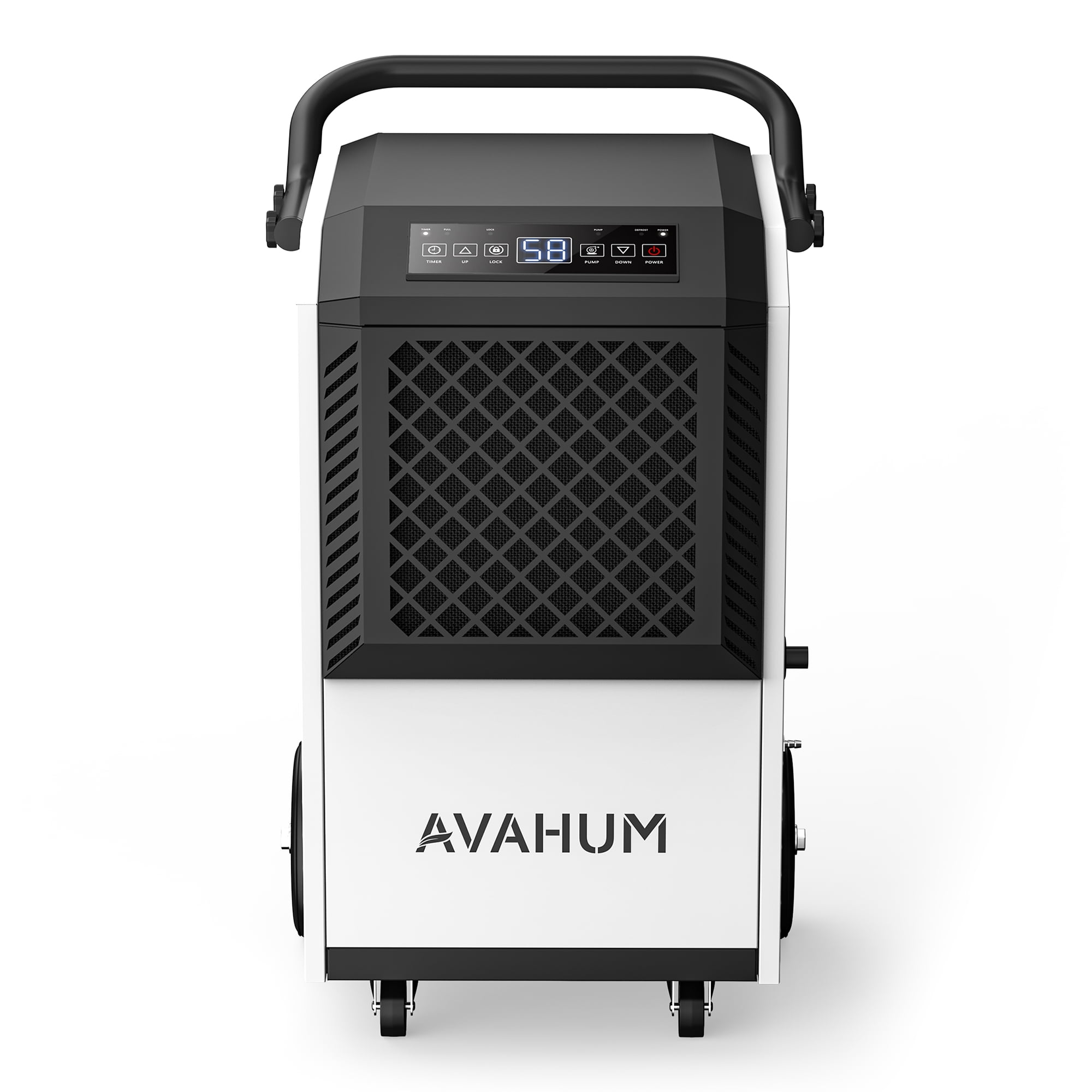 AVAHUM Commercial Dehumidifier with Pump for Basements and Job Sites (White, 160 Pints) whz6j