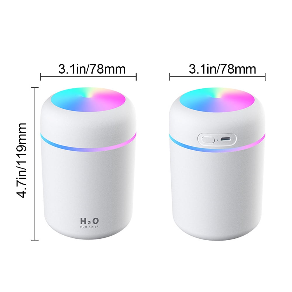 OUTAD Ultrasonic Aromatherapy Essential Oil Diffuser and Quiet Air Humidifier (White, 10.14 fl oz) chcwd