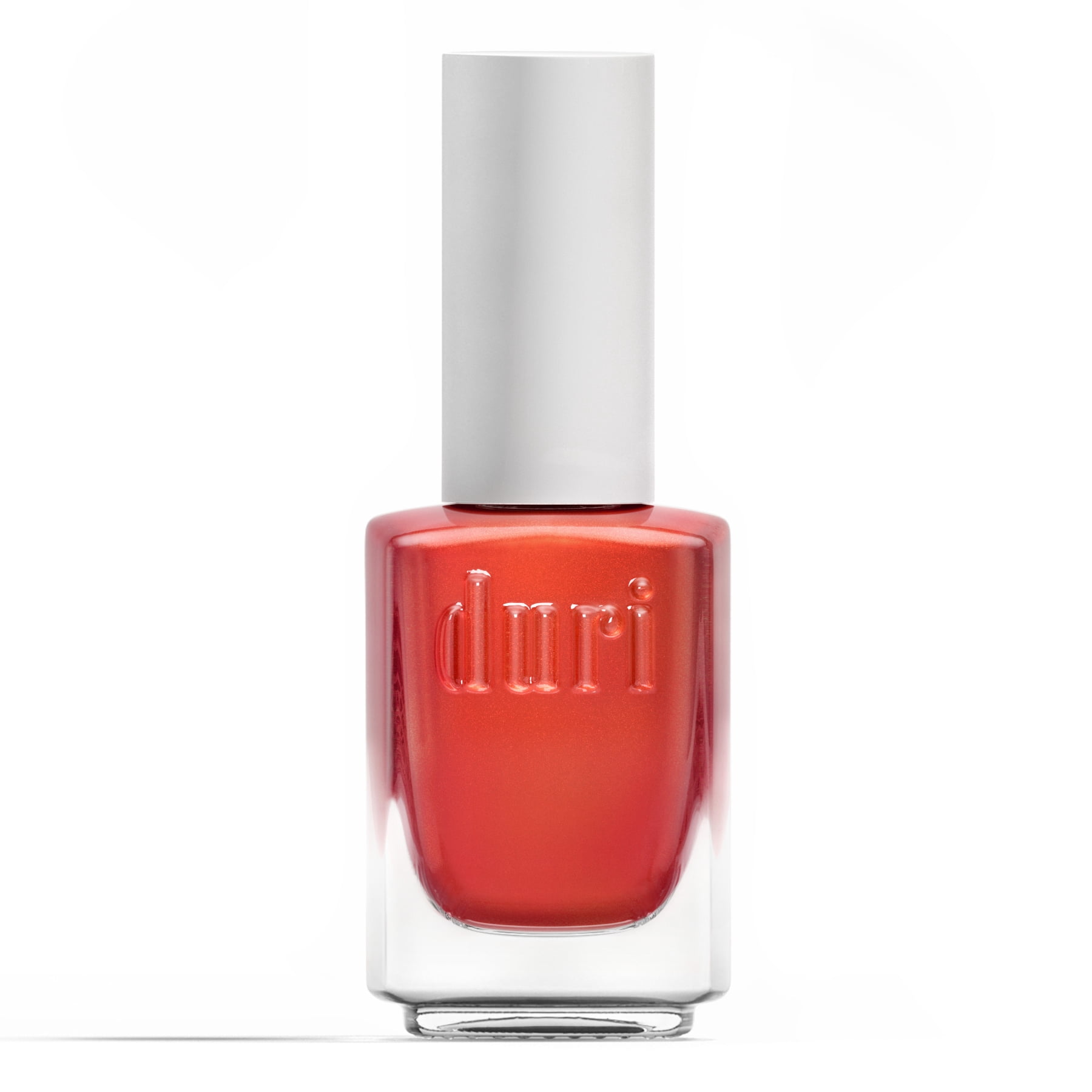 Duri Nail Polish, 744 Karma, Red Orange Shimmer, Long-Lasting High-Gloss Finish (Red, 0.45 fl oz) g84bx