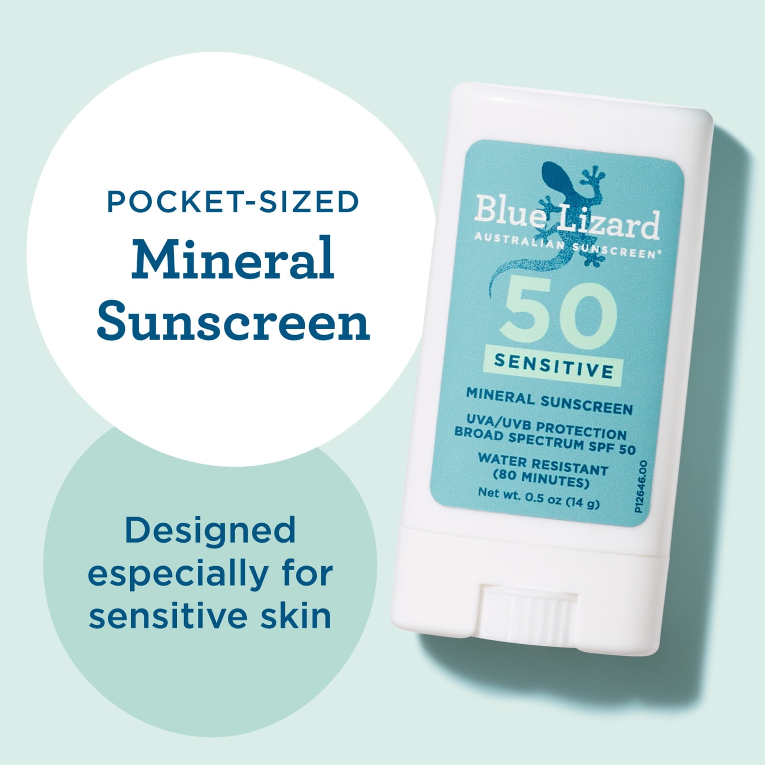 Blue Lizard Sensitive Mineral SPF 50 Sunscreen Stick (White, 0.5 oz) h6rzx