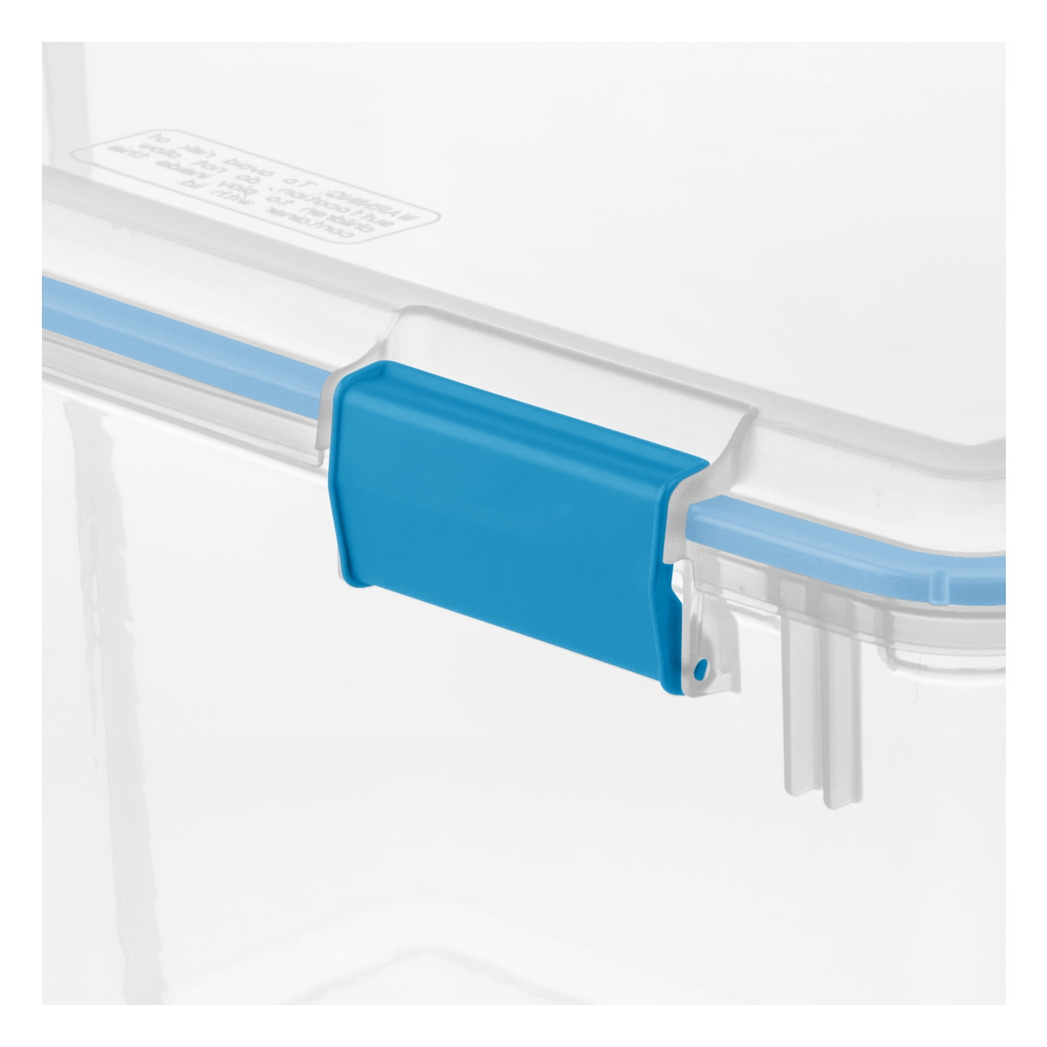 Sterilite Gasket Box Weather-Resistant Storage Bin with Latch Lid (Clear, 80 Quart) 9eyc2