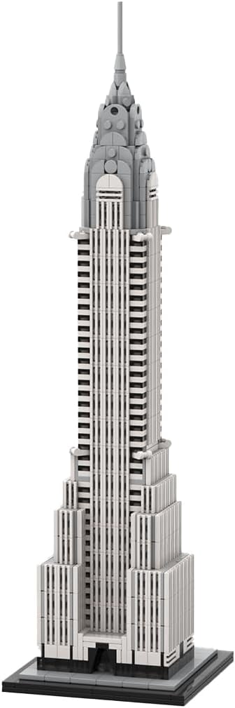 OHMYGO Chrysler Building Architecture Model Building Blocks Set (1207 Pieces) 5wcud