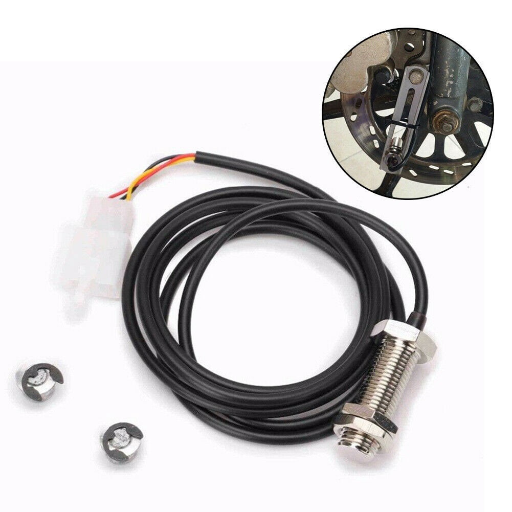 Generic Motorcycle Digital Odometer Speedometer Sensor Cable with 2 Magnets (59 in) dmjfb