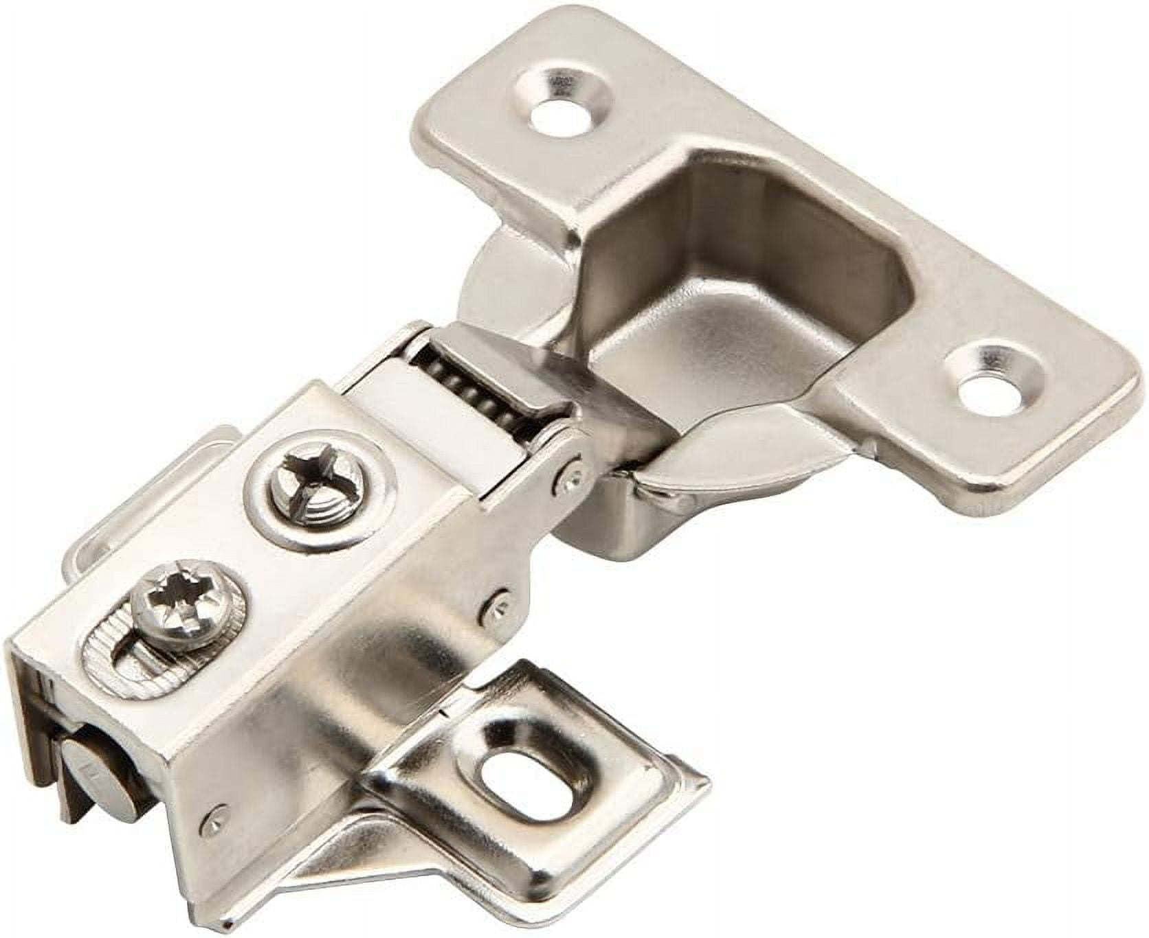 Silverline Face Frame Cabinet Door Hinges, Soft Close Heavy Duty Steel, 1/2 Inch Overlay (Satin Nickel, 6 Pack) 1pz0j