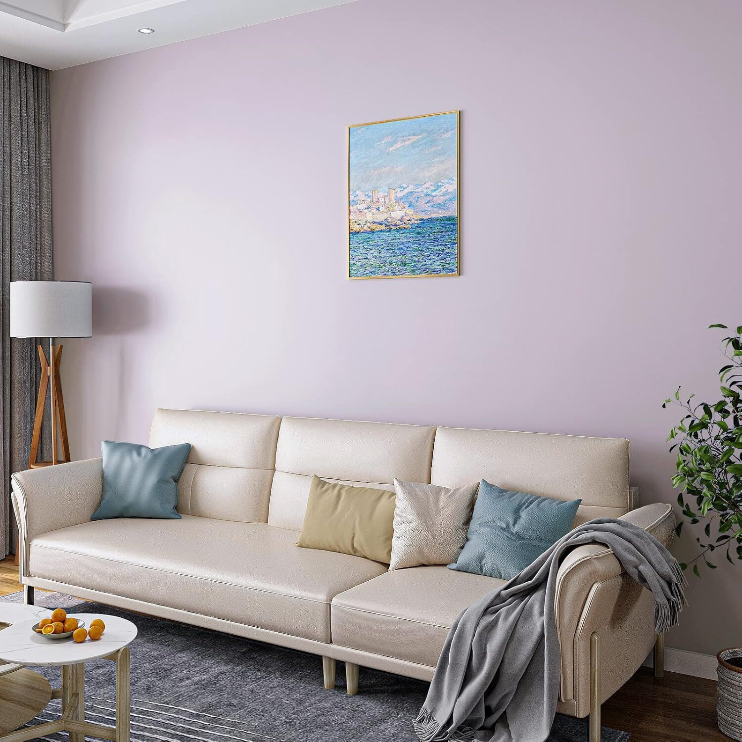 Snack Spill Peel and Stick Wallpaper Waterproof Vinyl Wall Covering (Light Purple, 15.7 in x 78.7 in) vpcb9