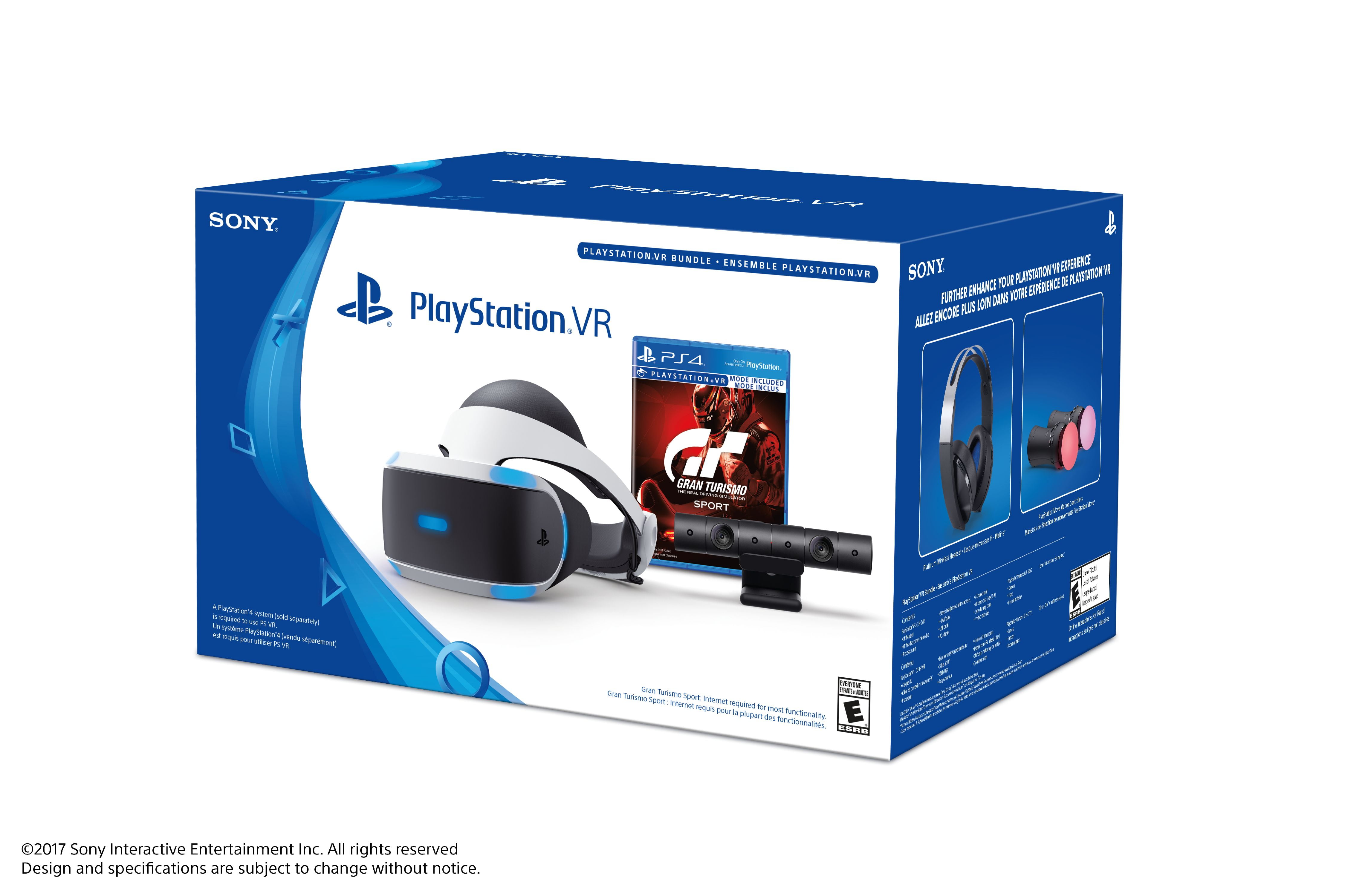 Sony PlayStation VR Gran Turismo Sport and Camera Bundle (Black, 1 Unit) 7x8s2
