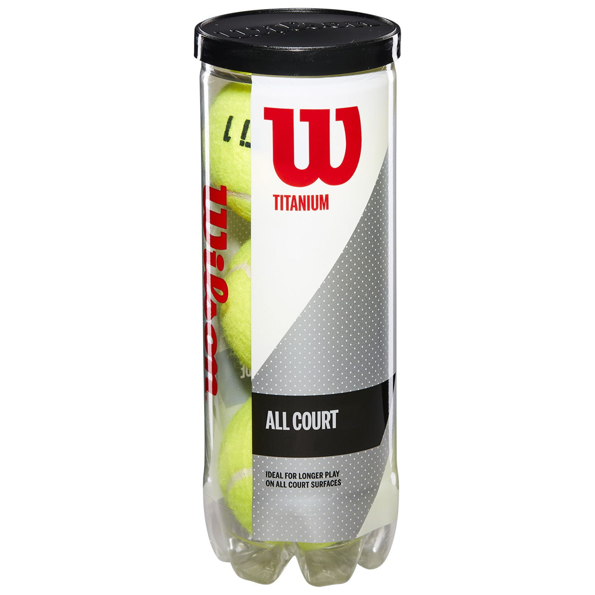 Wilson Titanium All Court Tennis Balls (Yellow, 3-Pack) kd898