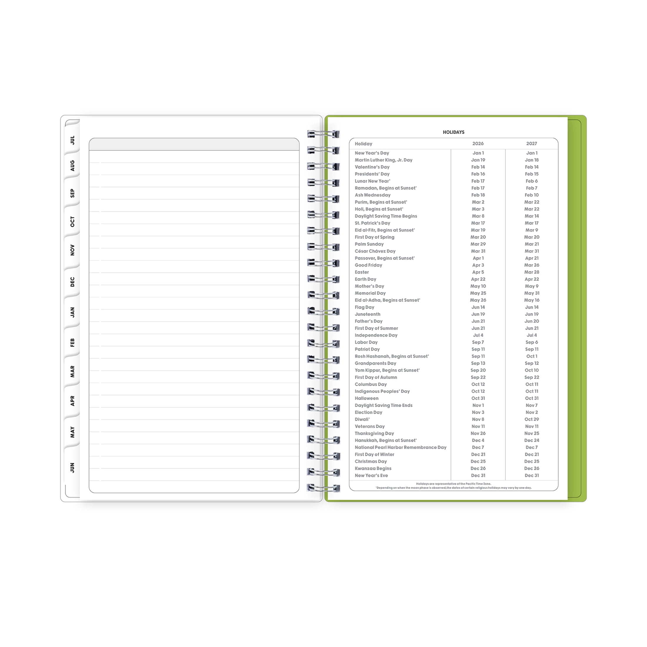 Blue Sky Gen Z Academic Planner, 15-Month Weekly & Monthly Organizer (Slime Green, 5 in x 8 in) 3j9y8