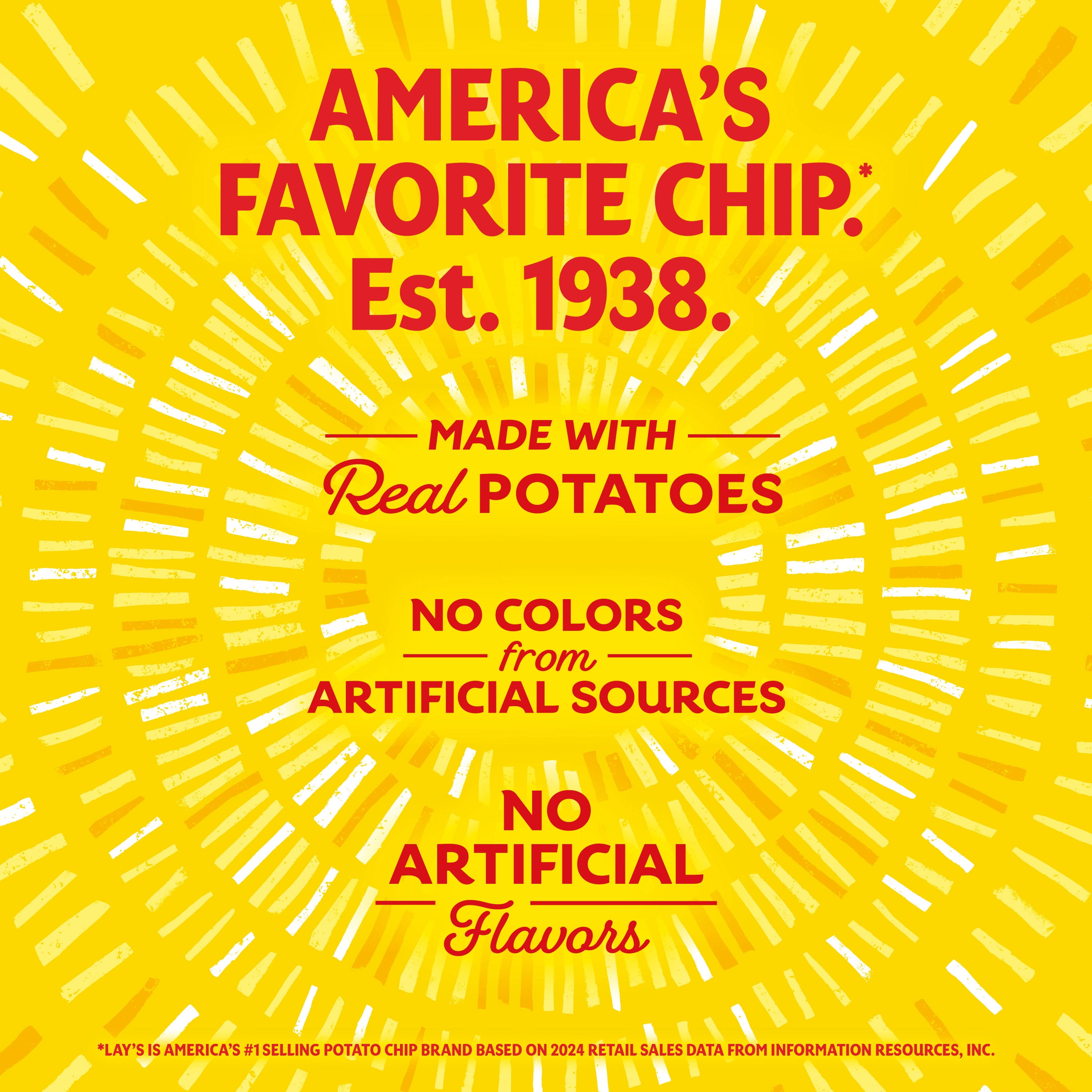 Lay's Classic Potato Chips, Crispy Salty Snack (8 oz) sp2m3