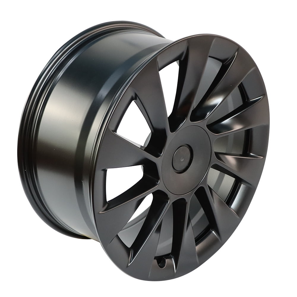 WRWolf Aluminum Alloy Wheel Rim for Tesla Model Y 2020-2023 (Machined and Black, 20 in x 9.5 in) qazwo