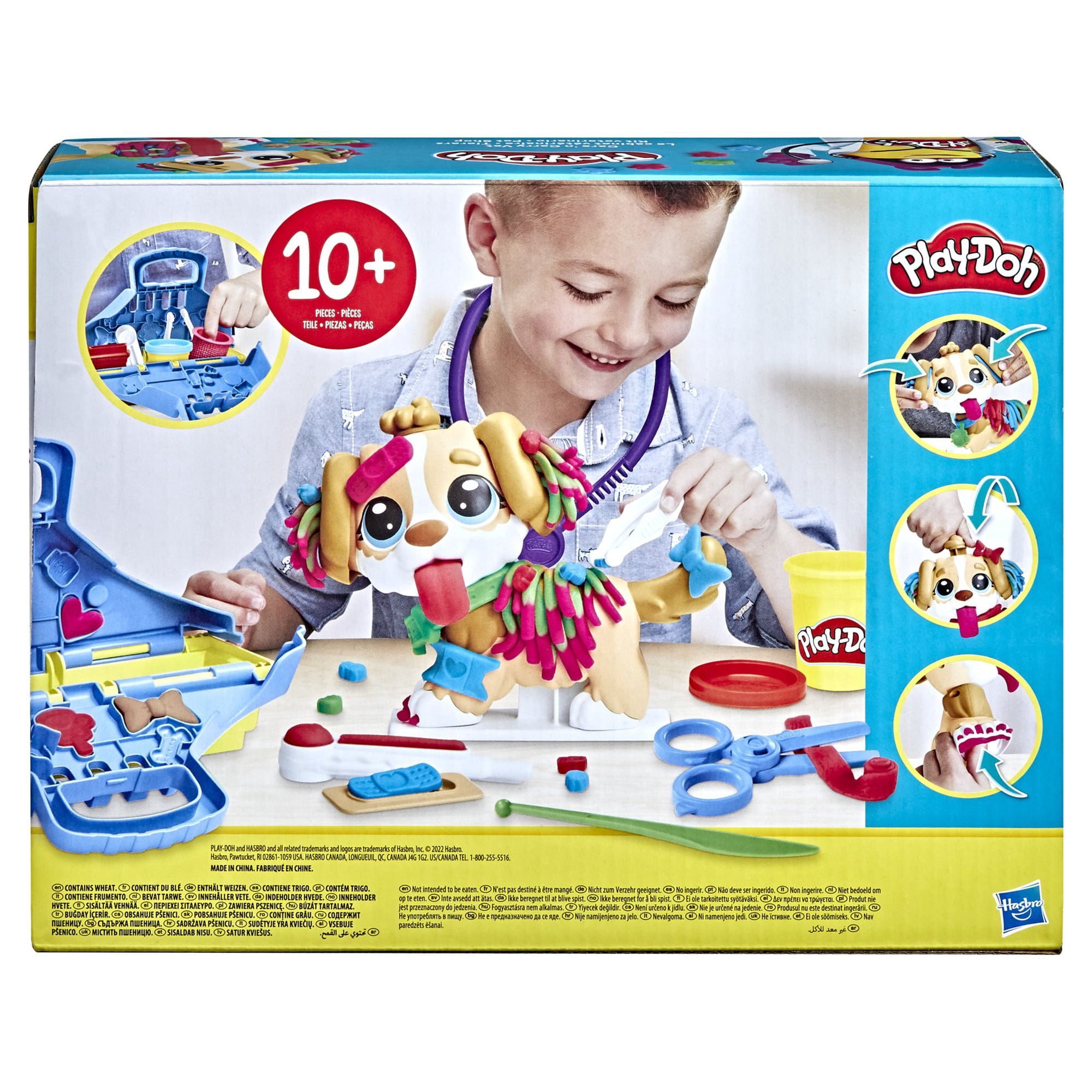 Play-Doh Care 'N Carry Vet Playset with Toy Dog and 10 Modeling Tools (5 Colors, 2 oz) 607k4