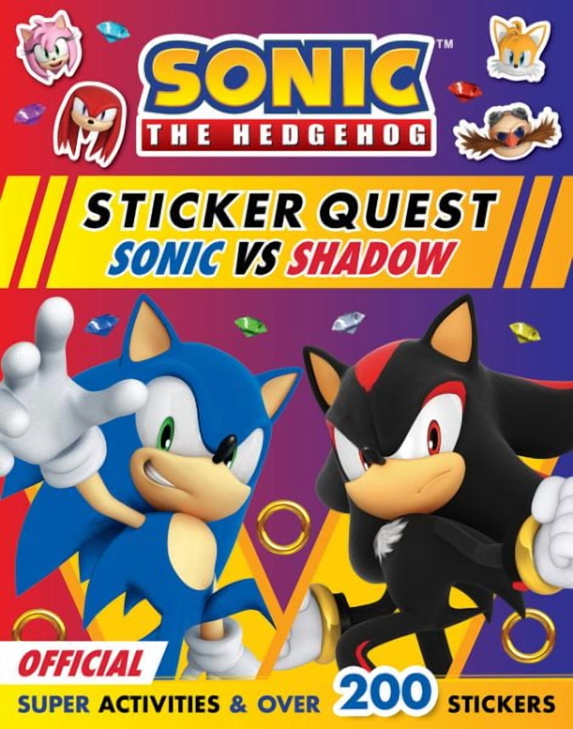 Sonic the Hedgehog Sticker Quest: Sonic vs Shadow Activity Book (Paperback, 8.5 in x 11 in) 7kb8u
