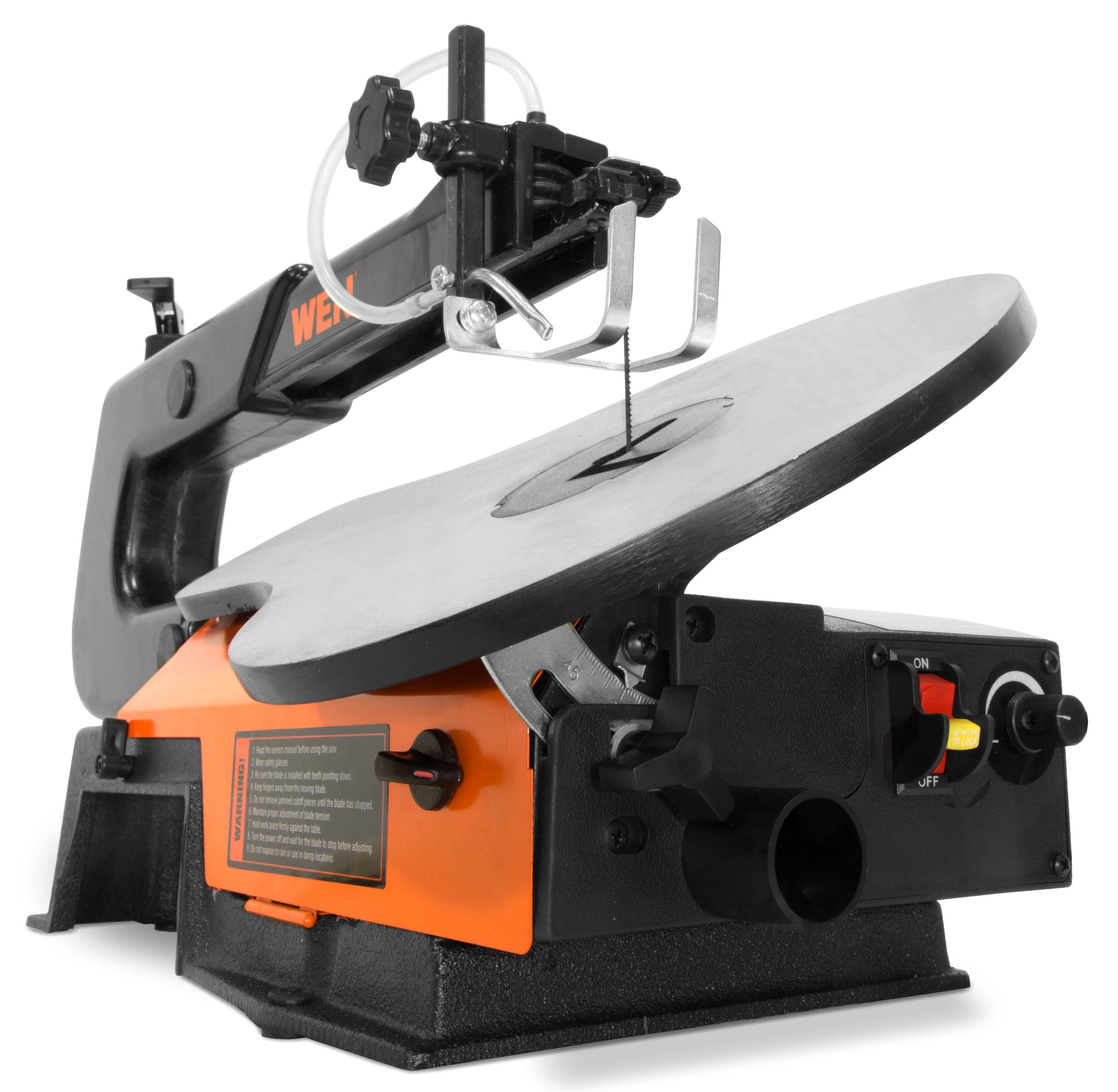 WEN 16-Inch Variable Speed Scroll Saw with Easy-Access Blade Changes (Black, 16 in) th1eb
