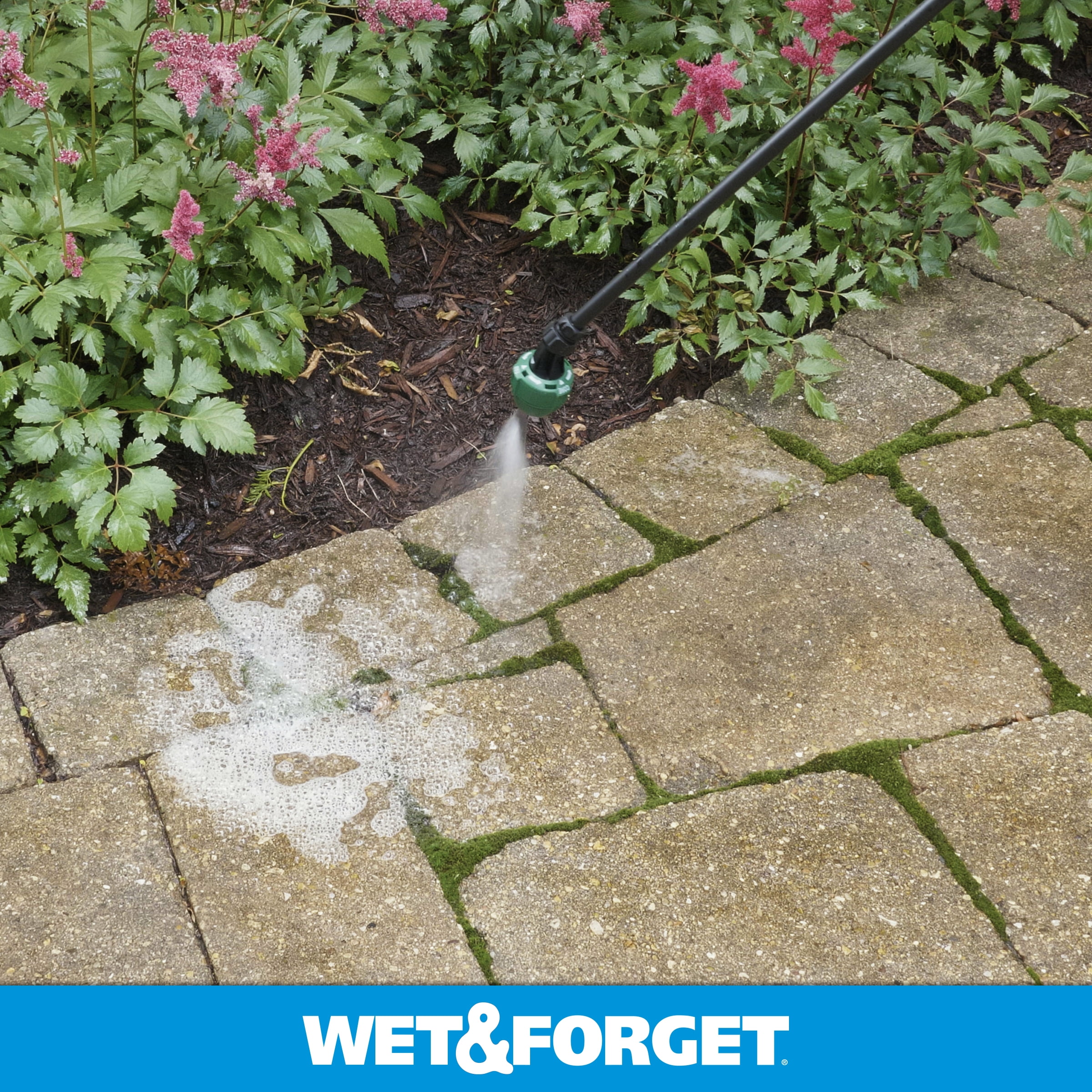 Wet & Forget Outdoor Moss, Mold, Mildew, and Algae Stain Remover Concentrate (128 oz) gb8ly