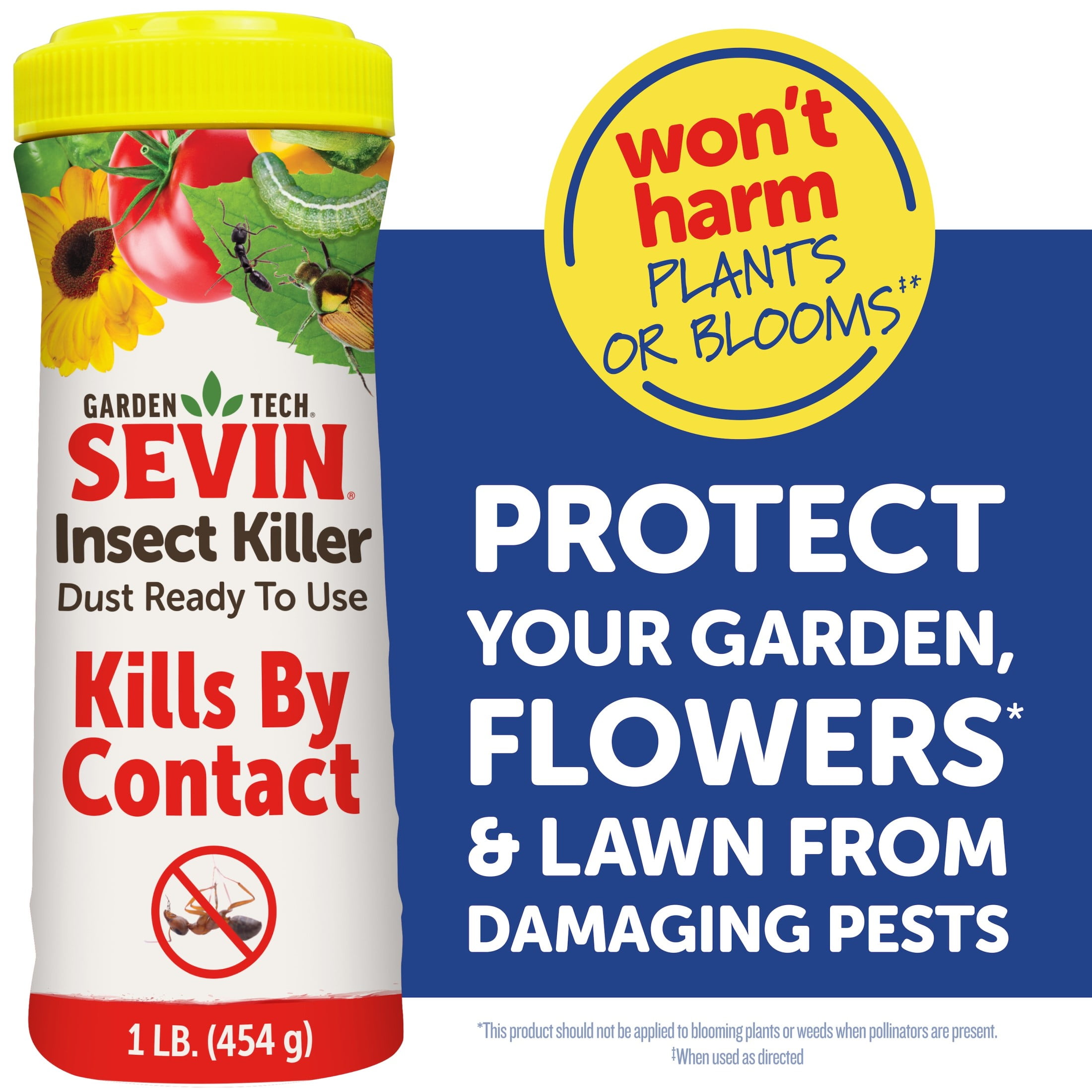 Sevin Garden Insect Killer Dust for Lawns and Flowers (1 lb) uifja