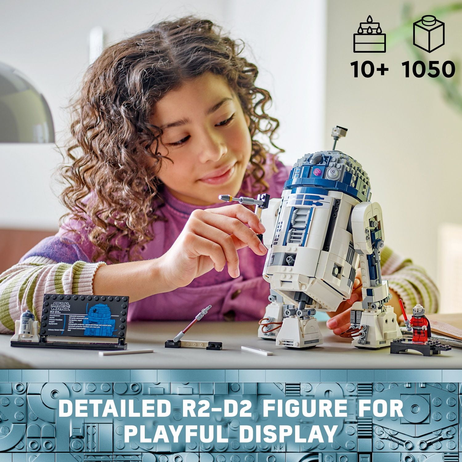 LEGO Star Wars R2-D2 Buildable Droid Figure with Darth Malak Minifigure (1,050 Pieces) ywa35
