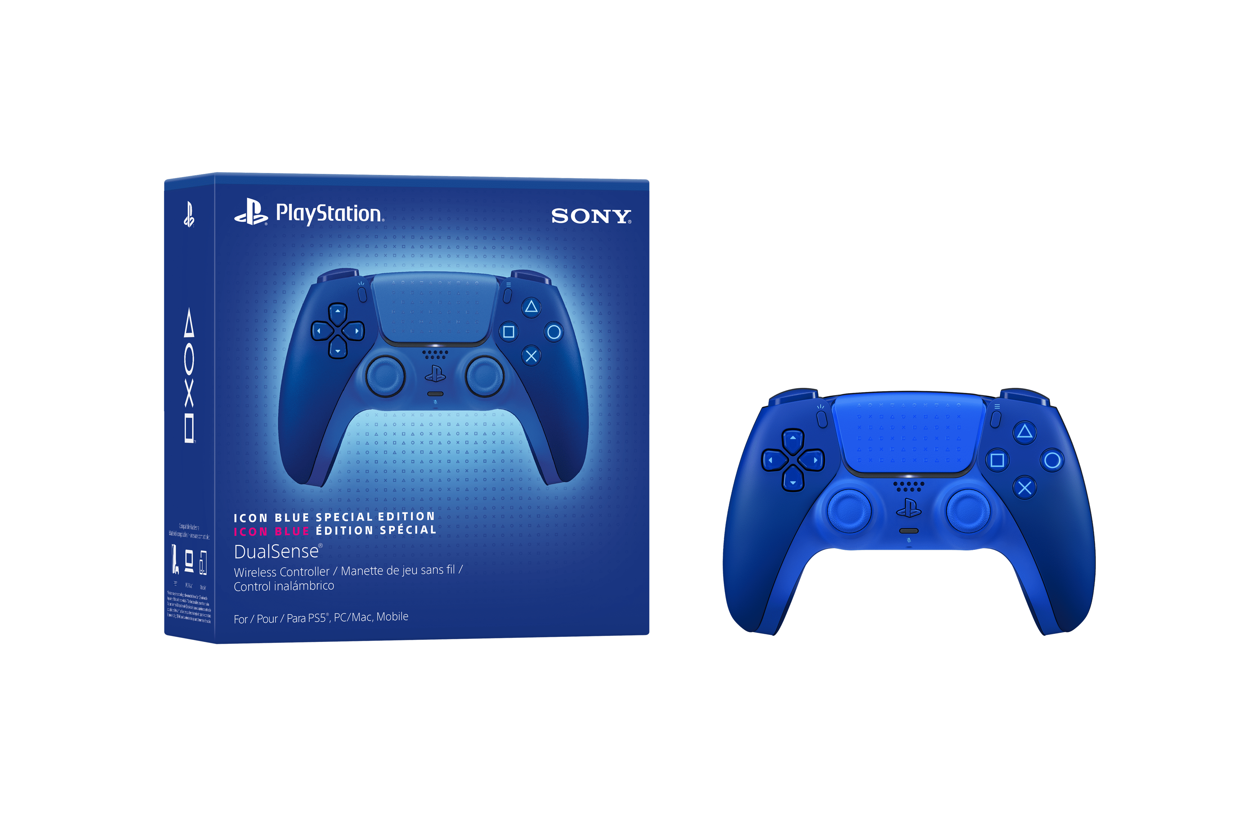 PlayStation PS5 DualSense Wireless Controller (Icon Blue, Standard) kpfdj