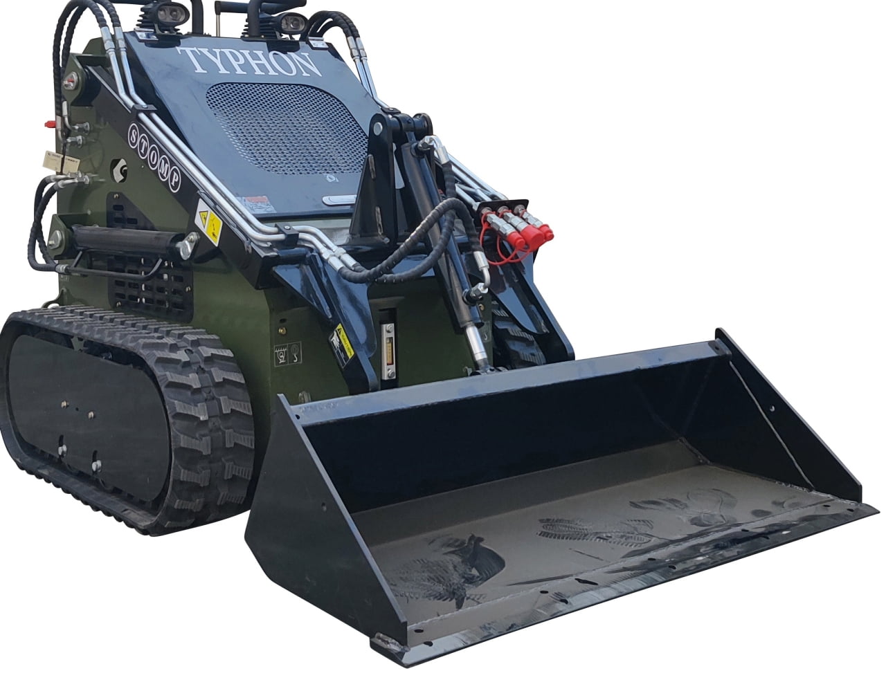 TYPHON Skid-Steer Loader with 22.1 HP Honda Engine (Tracked, 830 lb Capacity) 1u4l9