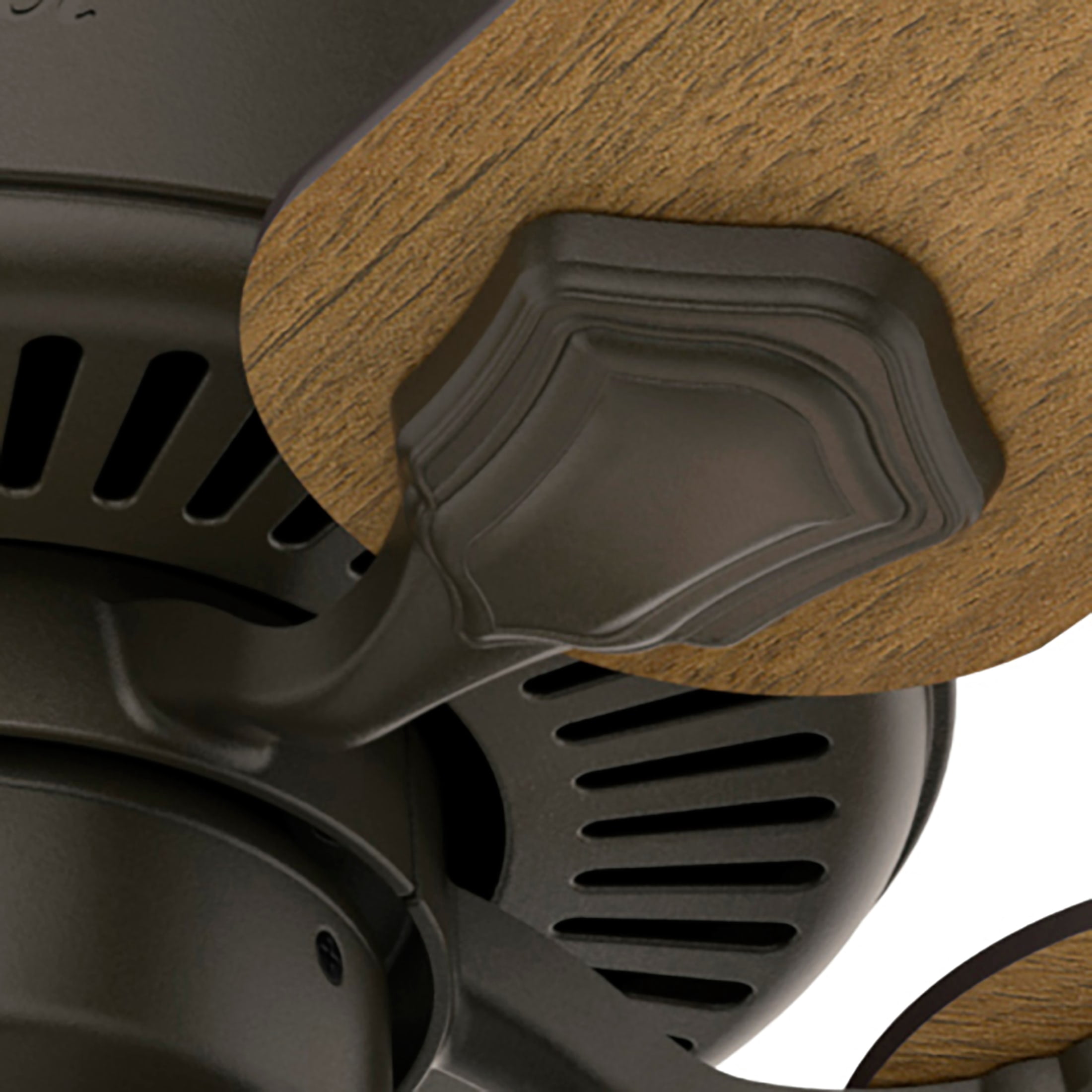 Hunter Swanson Indoor Ceiling Fan with Light, Traditional 3-Speed Motor, Reversible Blades (New Bronze, 44 in) b1fg0