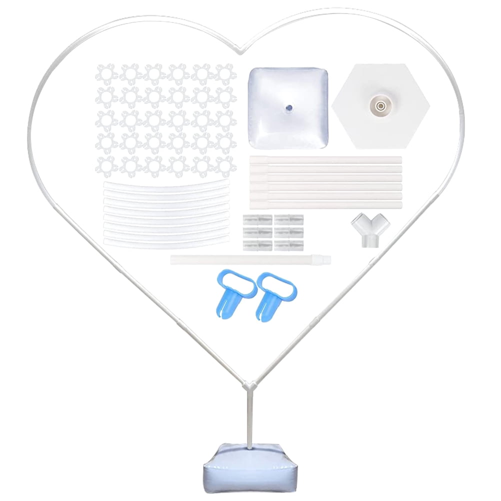 Mobutofu Heart Balloon Arch Kit with Base for Wedding Party Decor (1 Set) ogapq