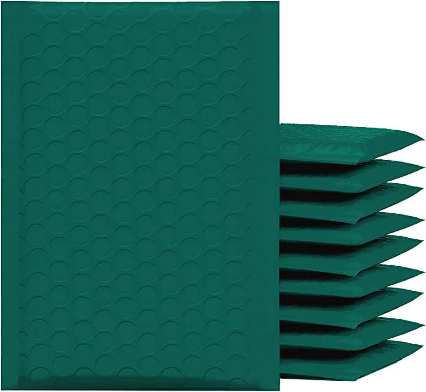 Yens Poly Bubble Mailers, Self-Sealing Padded Shipping Envelopes for Packaging (Green, 8.5 x 11 in, 200 Pack) ndni8
