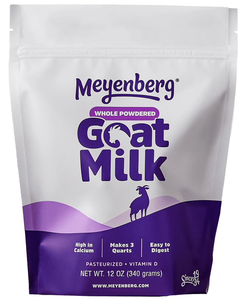 Meyenberg Whole Powdered Goat Milk, Easy-to-Digest Dairy Alternative (Plain, 12 oz) bre2z