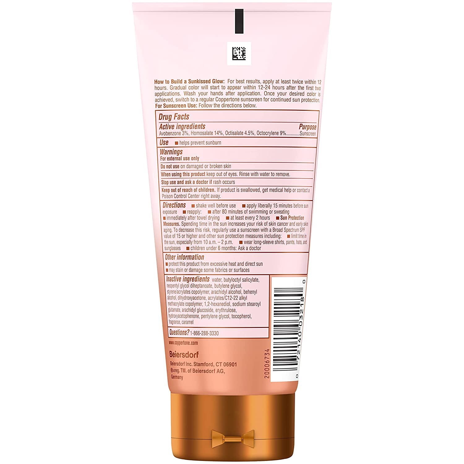 Coppertone Glow Protect and Tan Sunscreen Lotion, SPF 30 Broad Spectrum UVA/UVB Protection (5 fl oz, Pack of 2) hate5