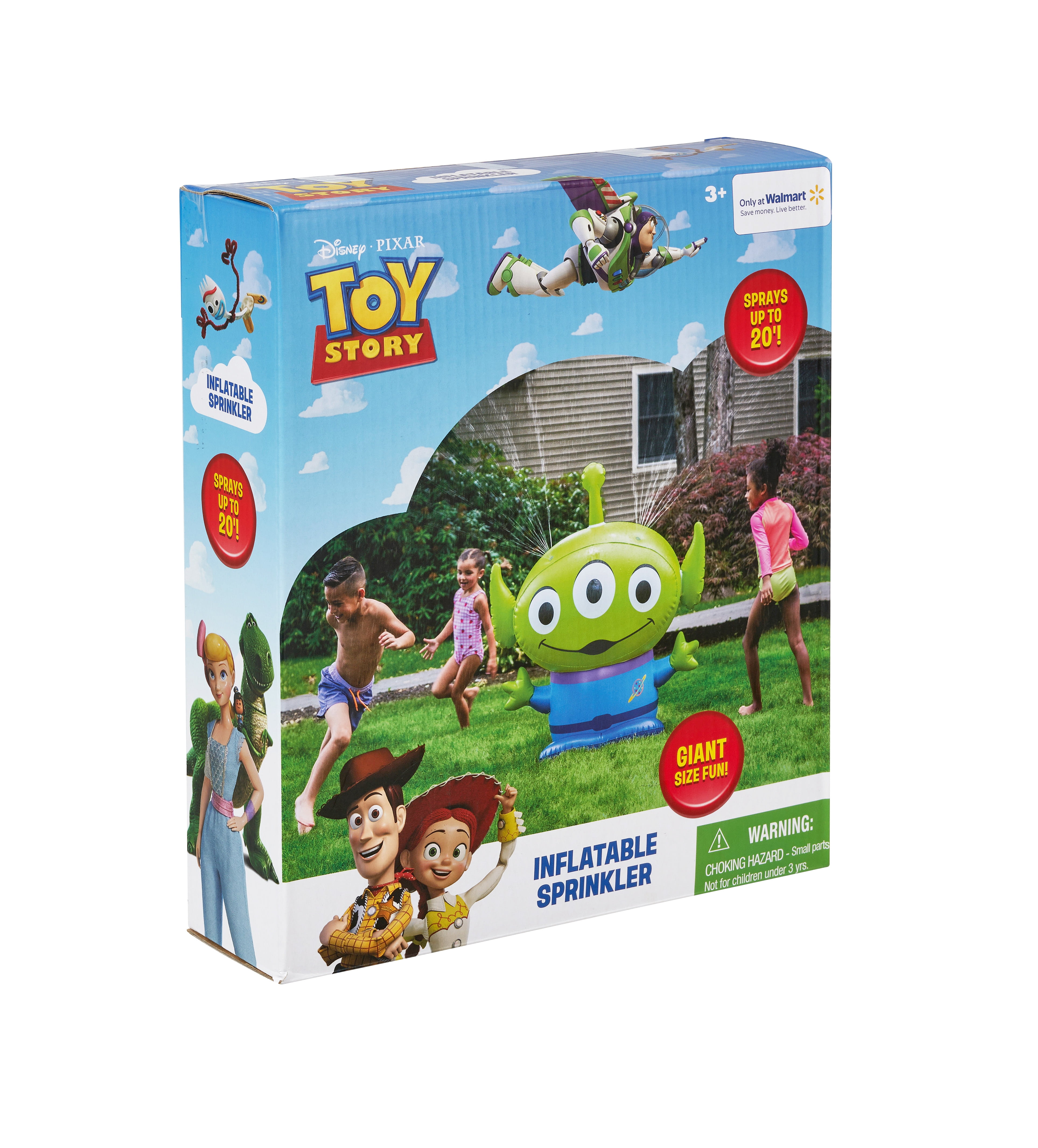 Disney Toy Story Alien Inflatable Yard Sprinkler (Green, 4 ft) 6ysa6