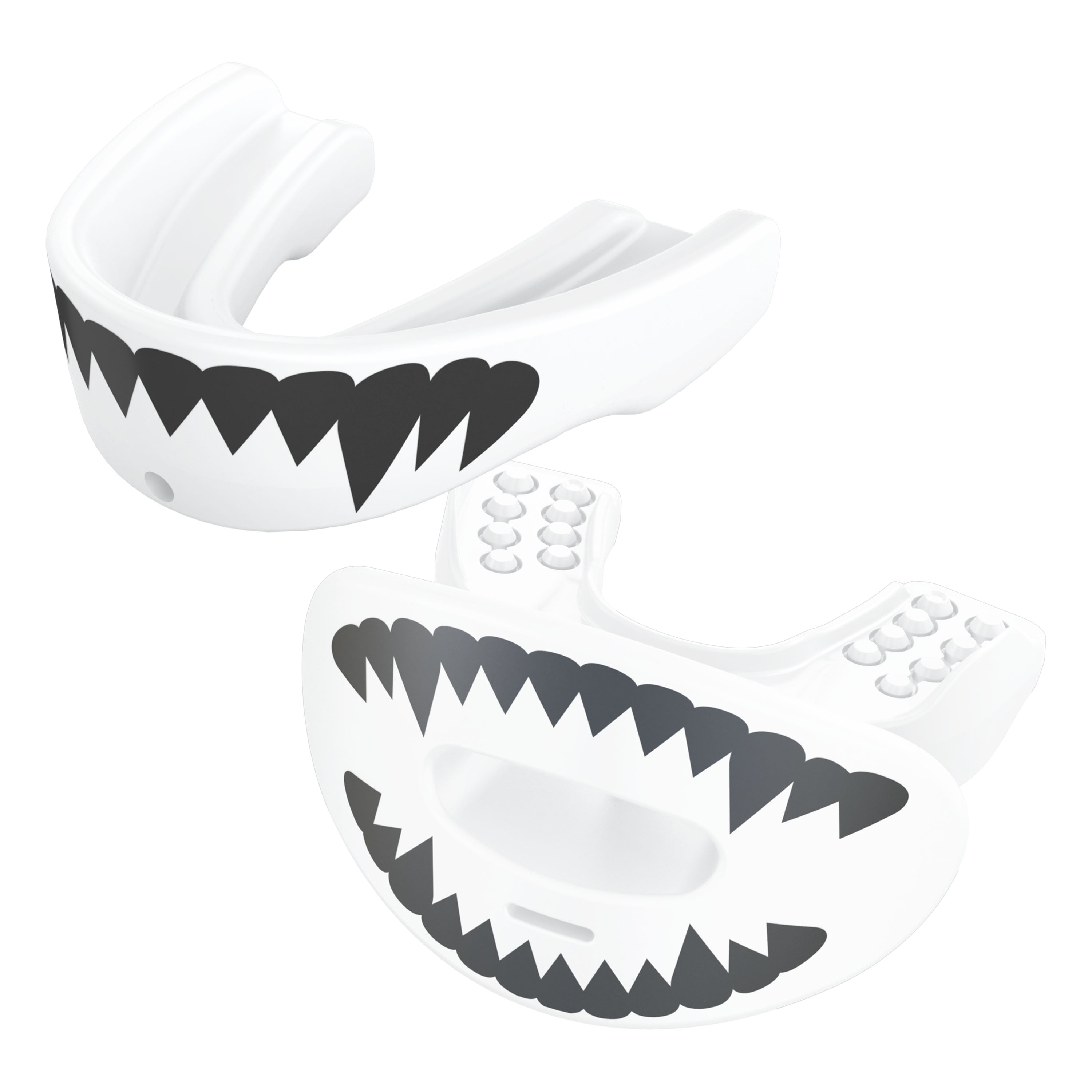 Shock Doctor Max Air Flow Lip Guard and Mouth Guard Set (White Fang, 2-Pack) tukdr