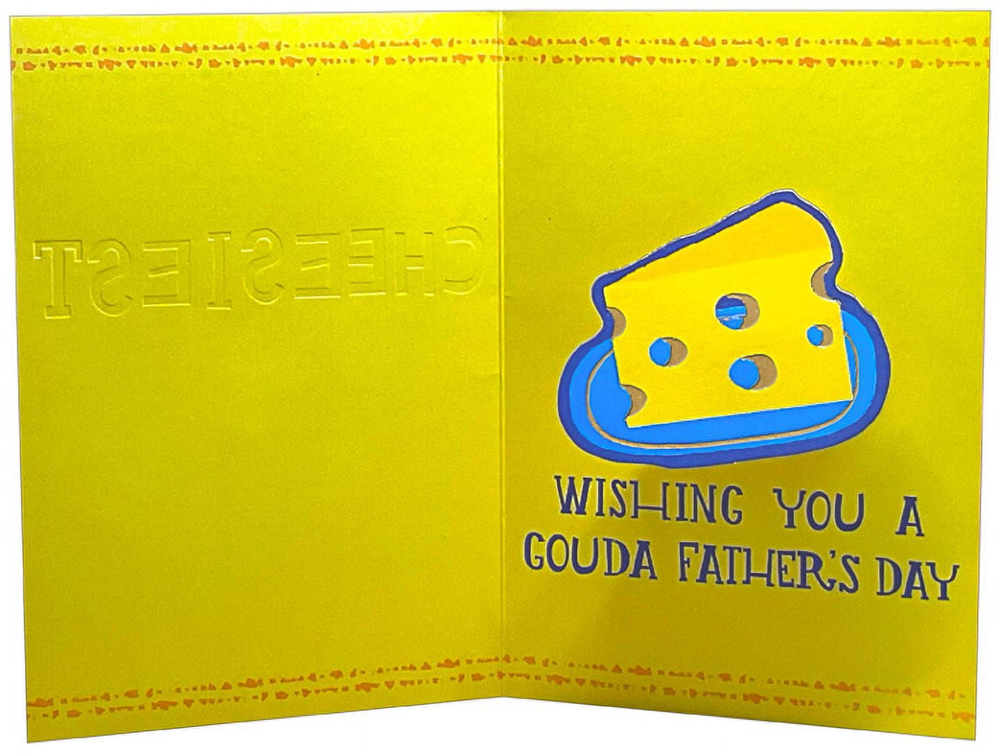 Designer Greetings Funny Father's Day Card, 3D Pop Out Humorous Greeting Card with Envelope (Blue, 5.25 in x 7.5 in) f741x