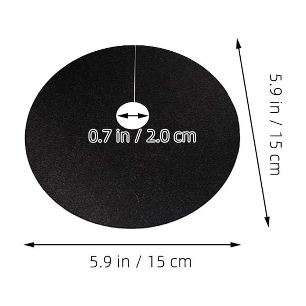 HINTRMENT Non-Woven Tree Mulch Ring Weed Barrier Mat for Garden Plant Protection (30 Pack) 6zdao