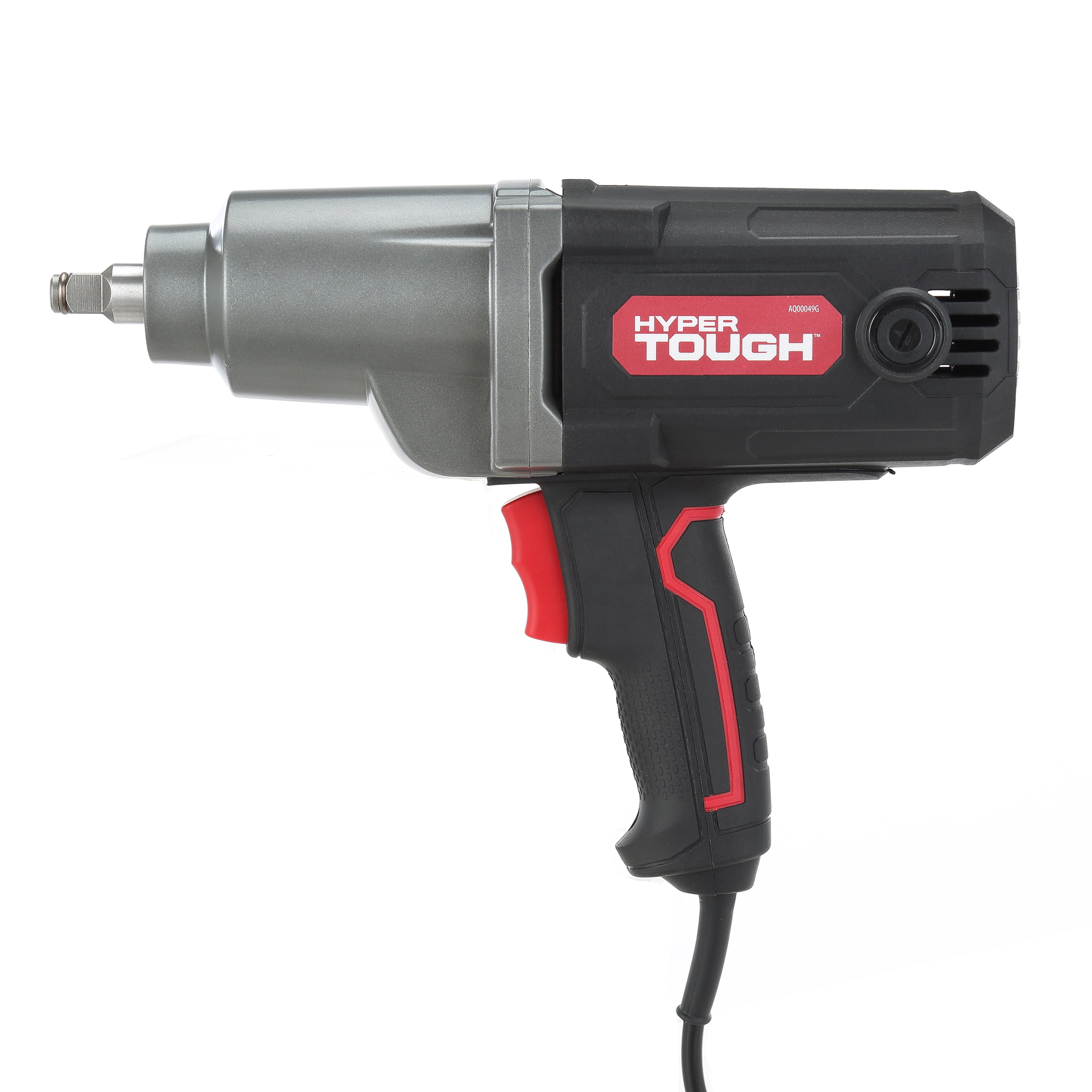 Hyper Tough 7.5A Electric Impact Wrench, Heavy-Duty Power Tool (Black, 0.5 in) iqeau