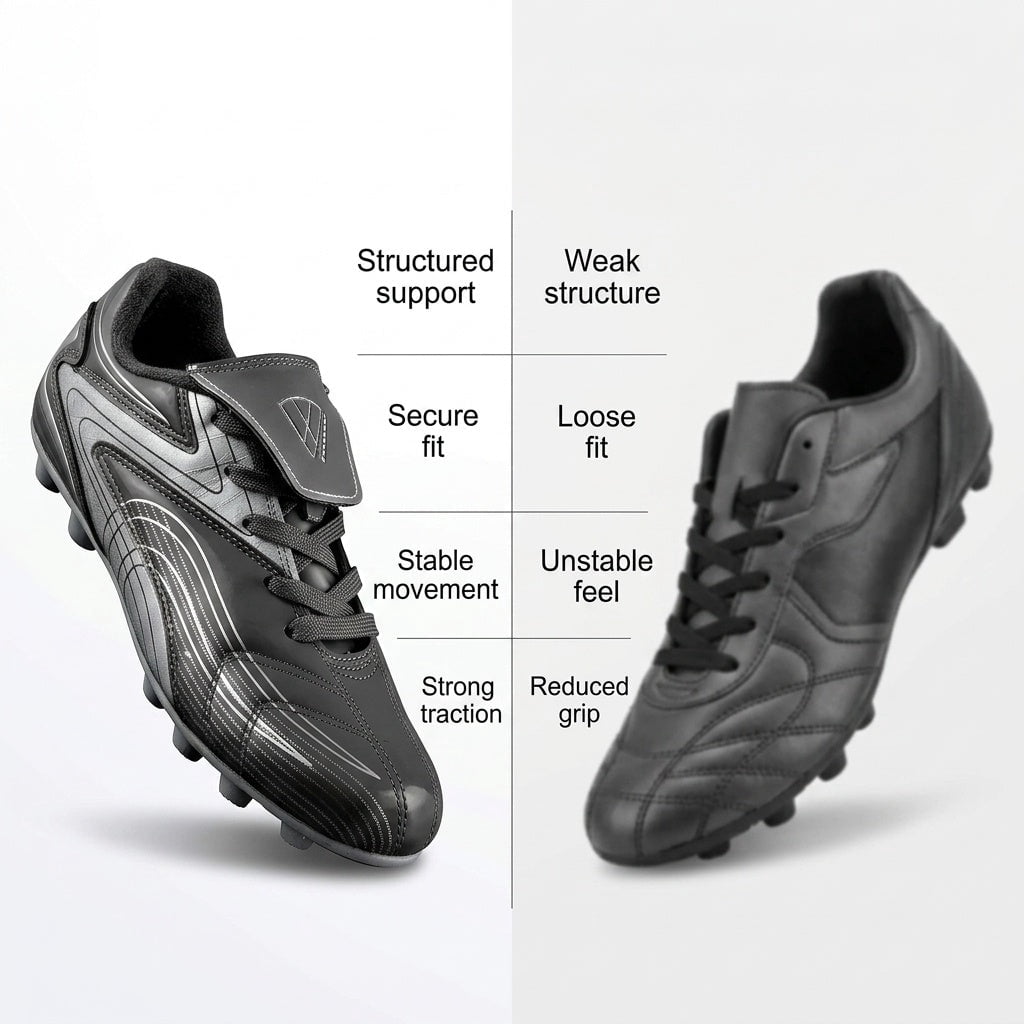 Vizari Youth Firm Ground Soccer Cleats (Black, 9) e6yps