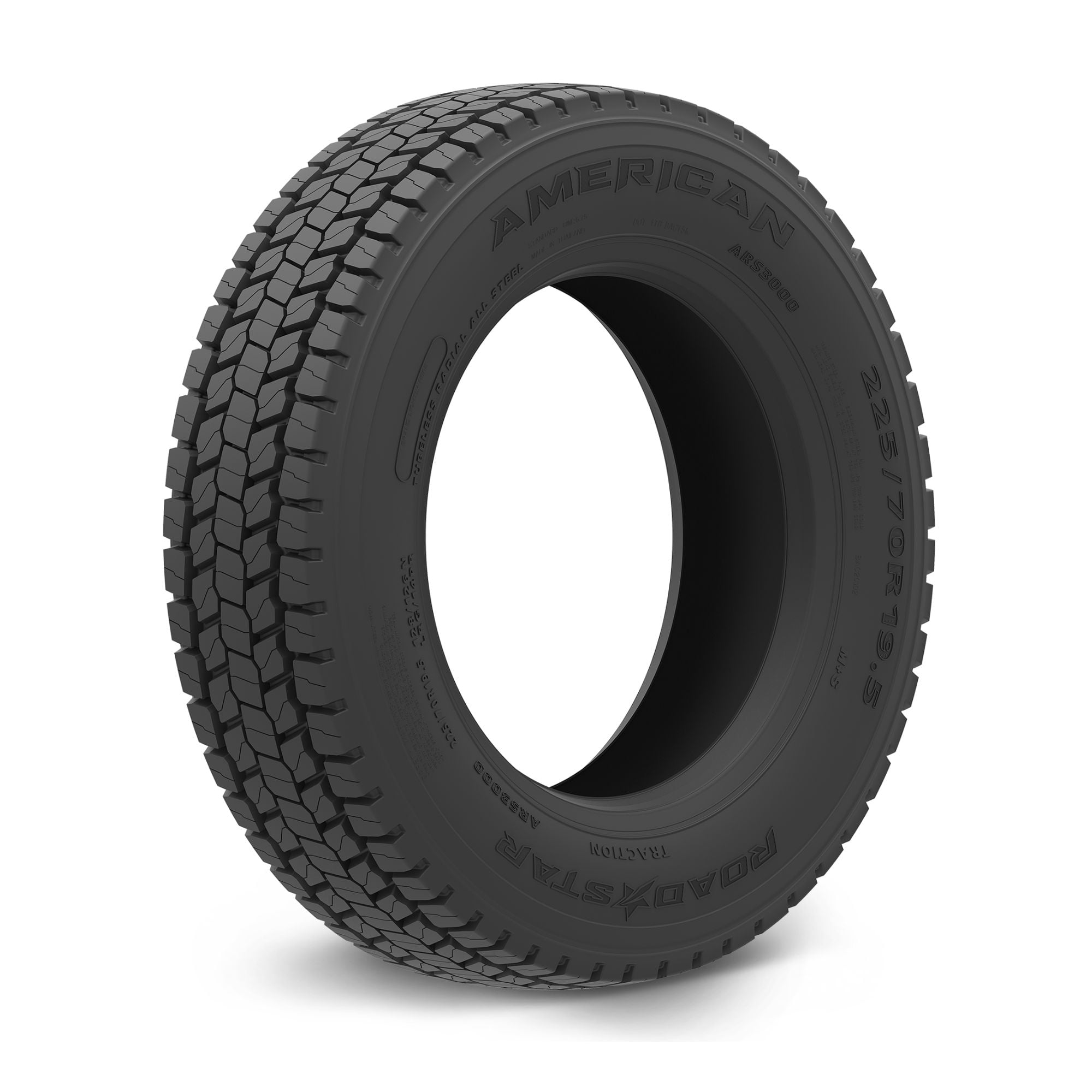 American Roadstar ARS3000 Commercial Drive Axle Tire (245/70R19.5, Load Range H) 0go0u