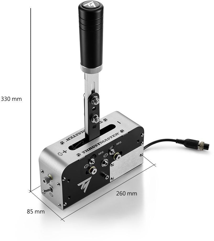 Thrustmaster TSSH Sequential Shifter and Handbrake (Black, 1 Unit) z13yj - Image 3