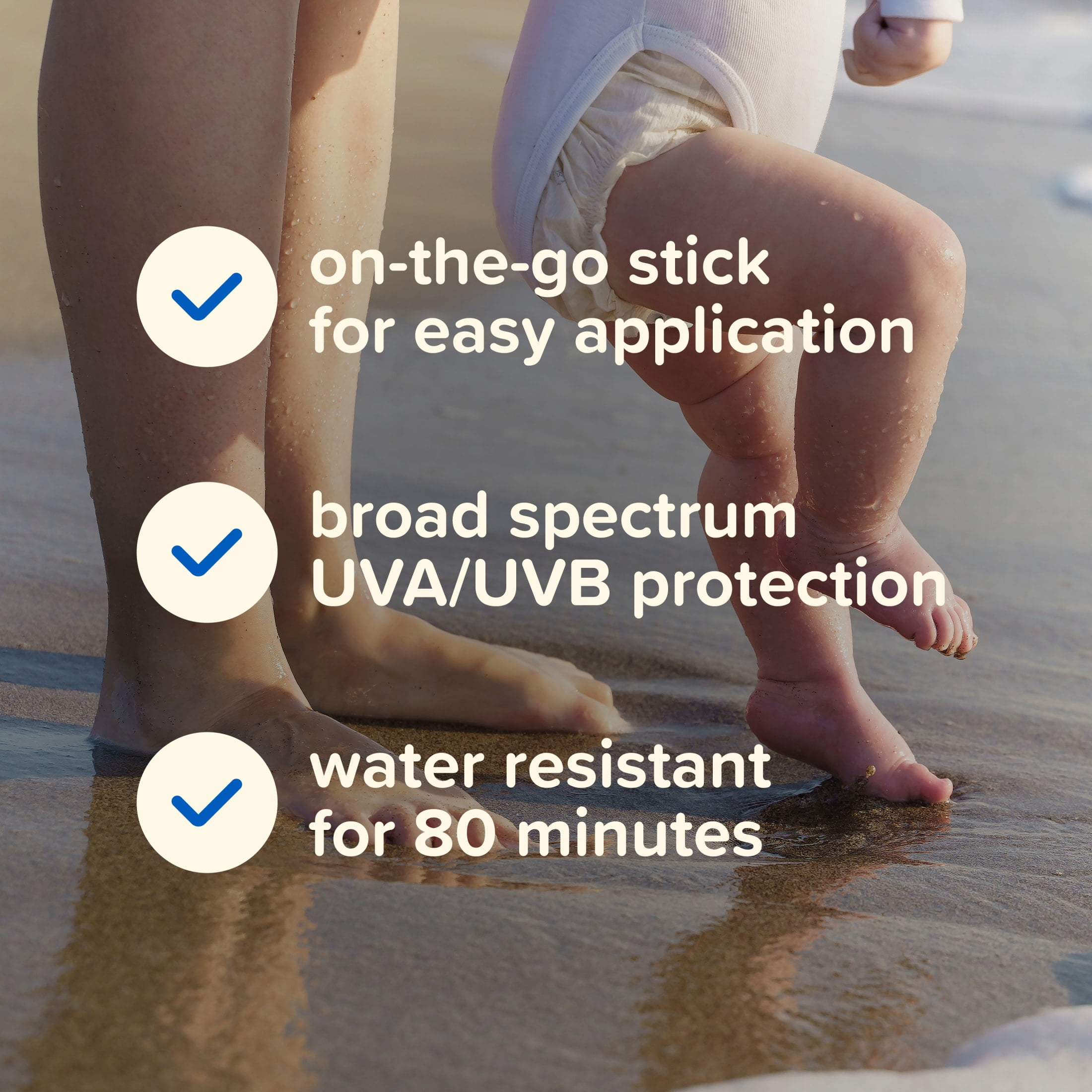 Johnson's Baby Mineral Sunscreen Stick, Broad Spectrum SPF 50, Water Resistant (0.47 oz) bytz2