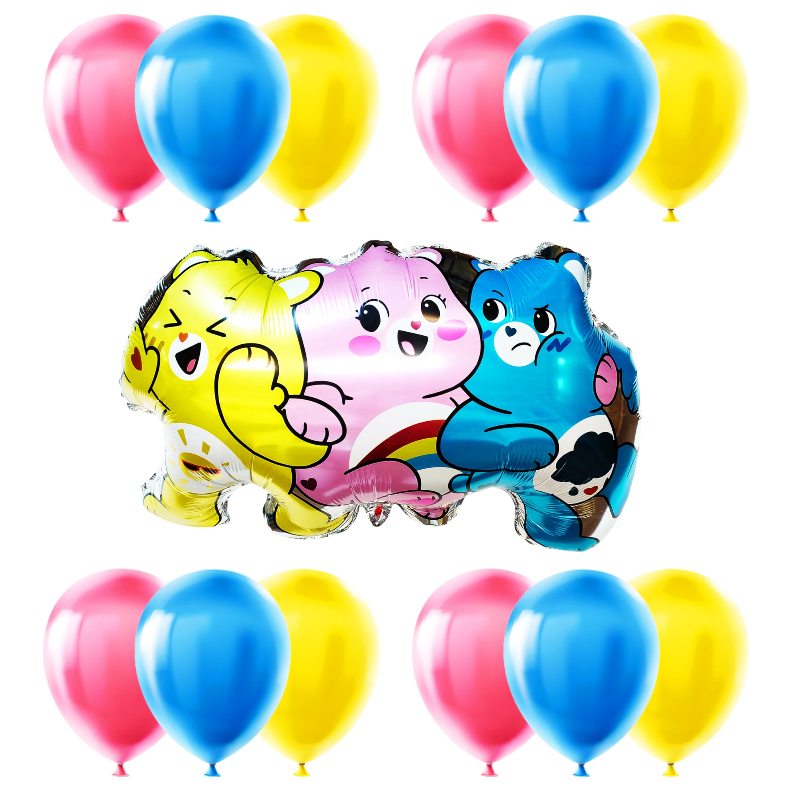 LUV HER Care Bears Birthday Party Supplies Set (31 Piece Kit, Multicolor) wa0vw