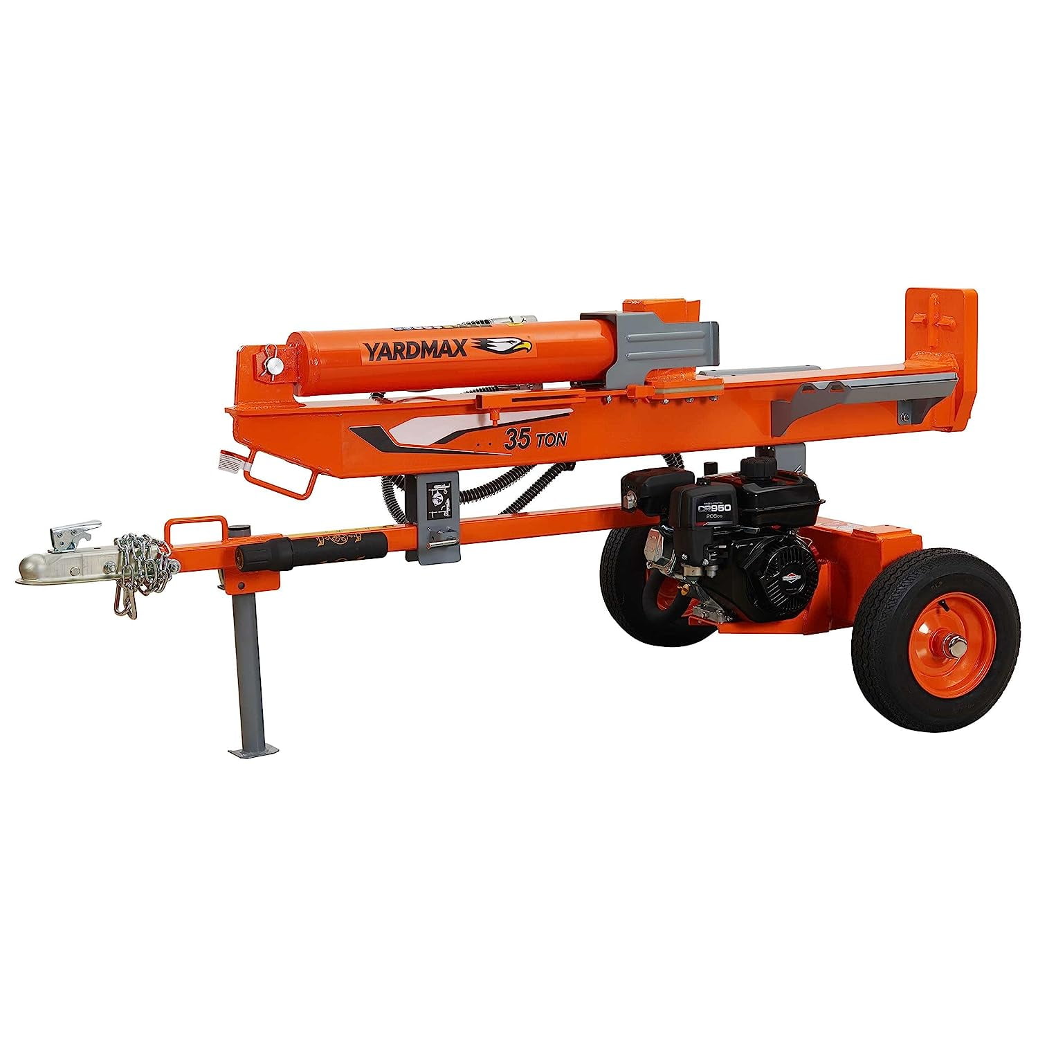 Yardmax 35 Ton Gas Log Splitter with Briggs & Stratton Engine (Orange, 26.5 in) cpqez