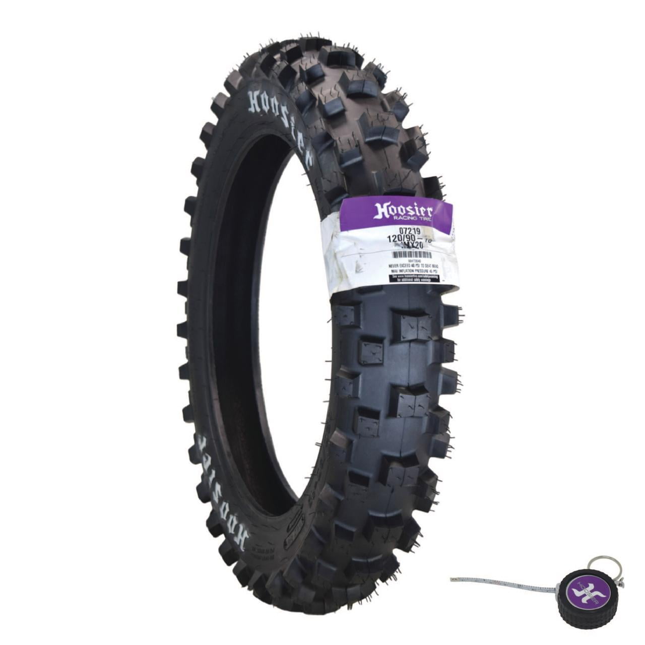 Hoosier Racing Tire IMX20 Dirt Bike Rear Tire (Black, 120/90-18 in) civ62