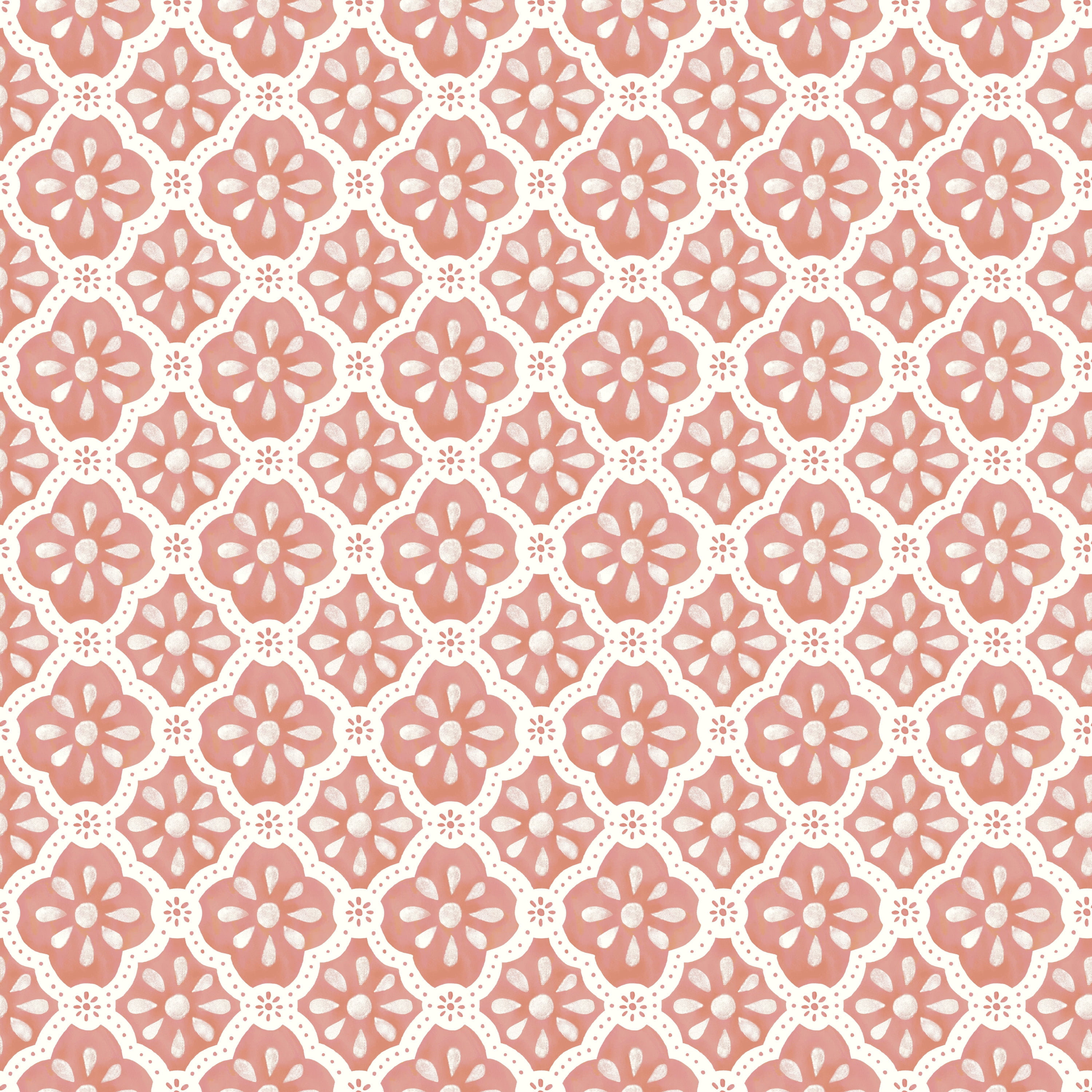The Pioneer Woman Peel and Stick Wallpaper, Washy Trellis Pattern (Pink Salmon, 18 in x 18.86 ft) yuq33